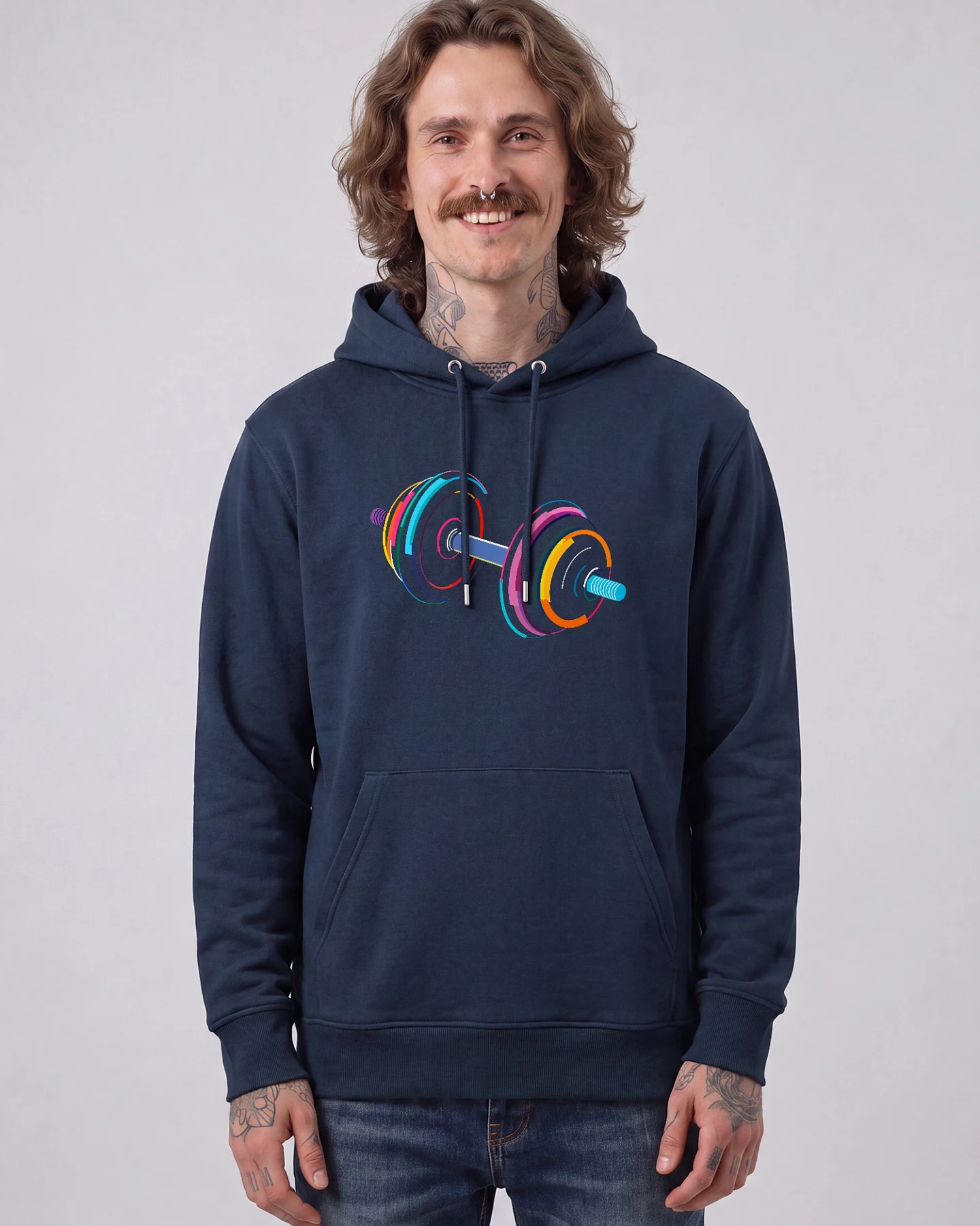 Watapparel Sweatshirt 80s Hantel – Ansicht 2