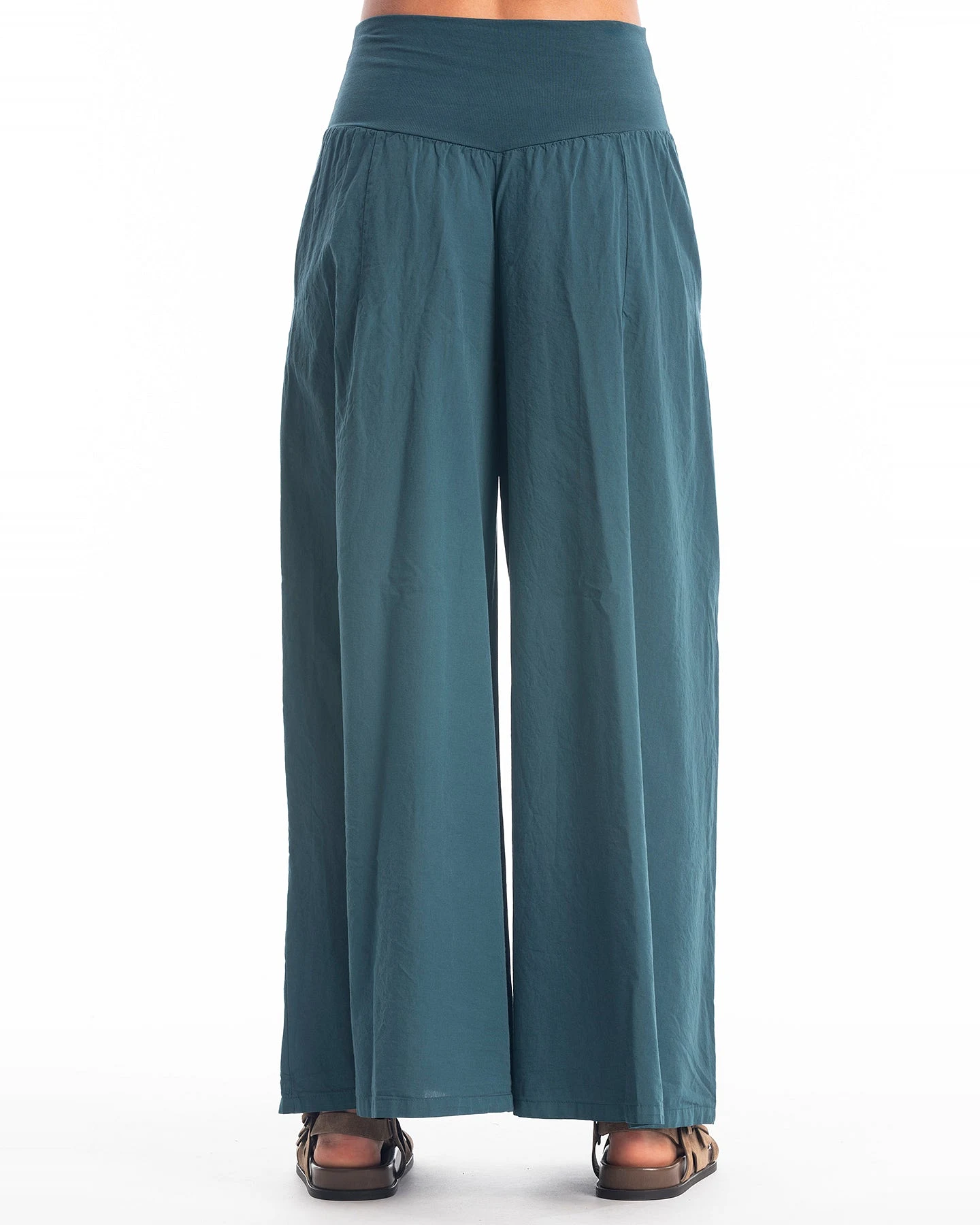 RAVENS VIEW IBIZA Damen vegan Rock Hose Funky Ocean Blue – Ansicht 2