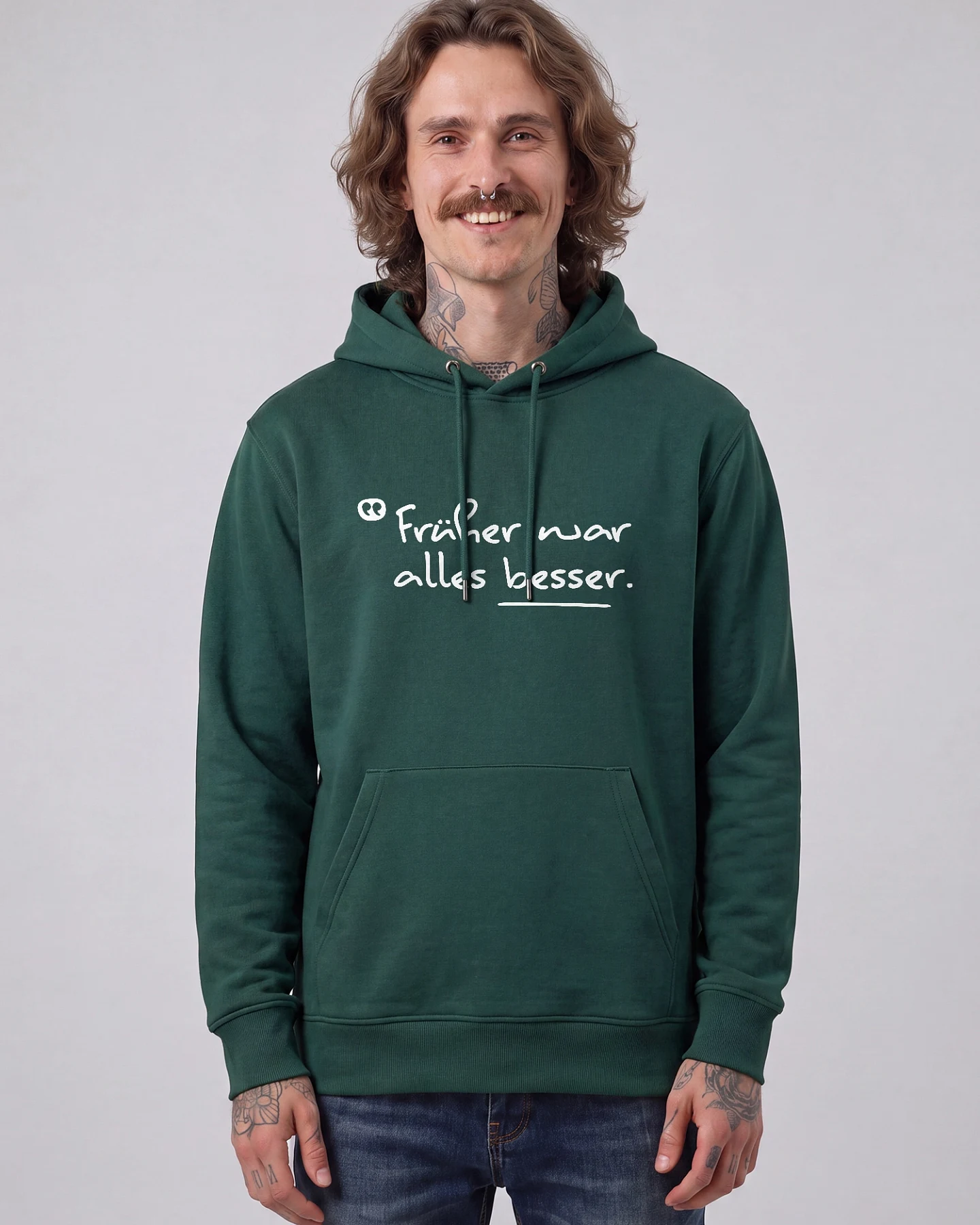 Watapparel Sweatshirt Früher War Alles Besser – Ansicht 2