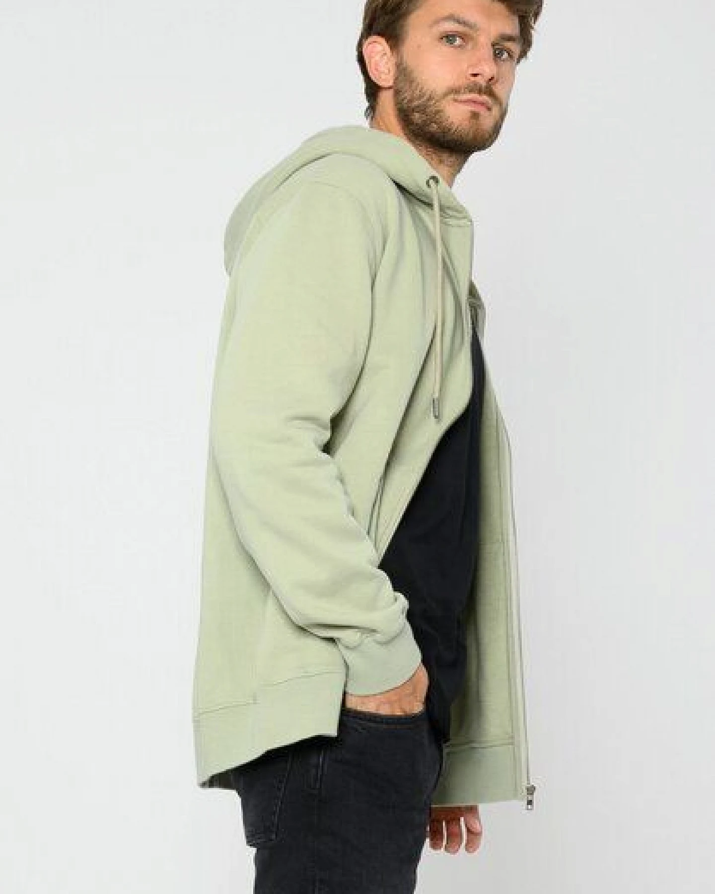 ThokkThokk Herren Zip Hoodie TT1040 aus Bio-Baumwolle – Ansicht 4