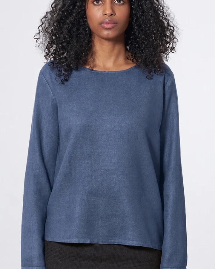 Hempage Damen vegan Bluse Woven Wintersky