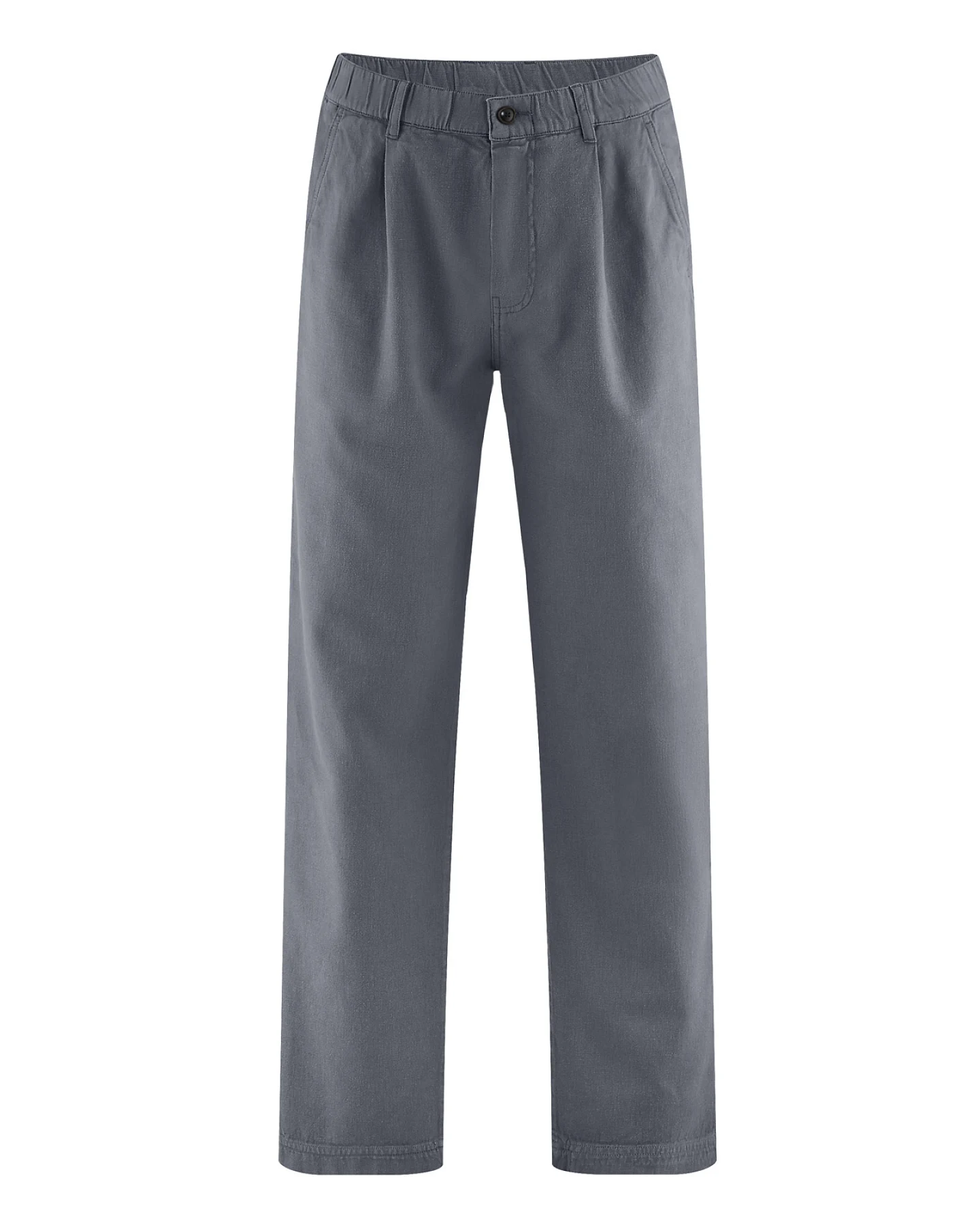 Hempage Herren vegan Plisseehose In Schiefergrau – Ansicht 2