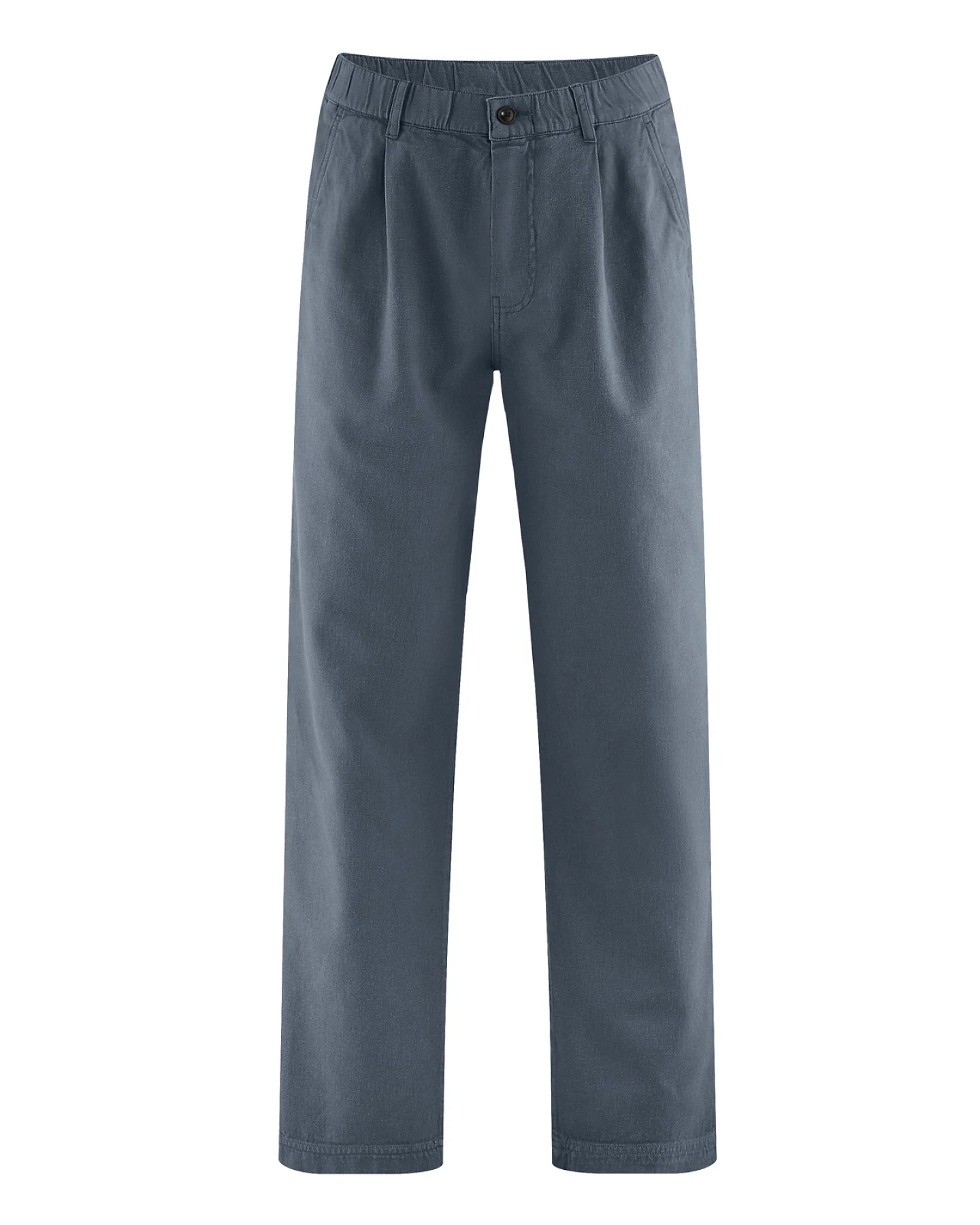 Hempage Herren vegan Plisseehose Graphite – Ansicht 2