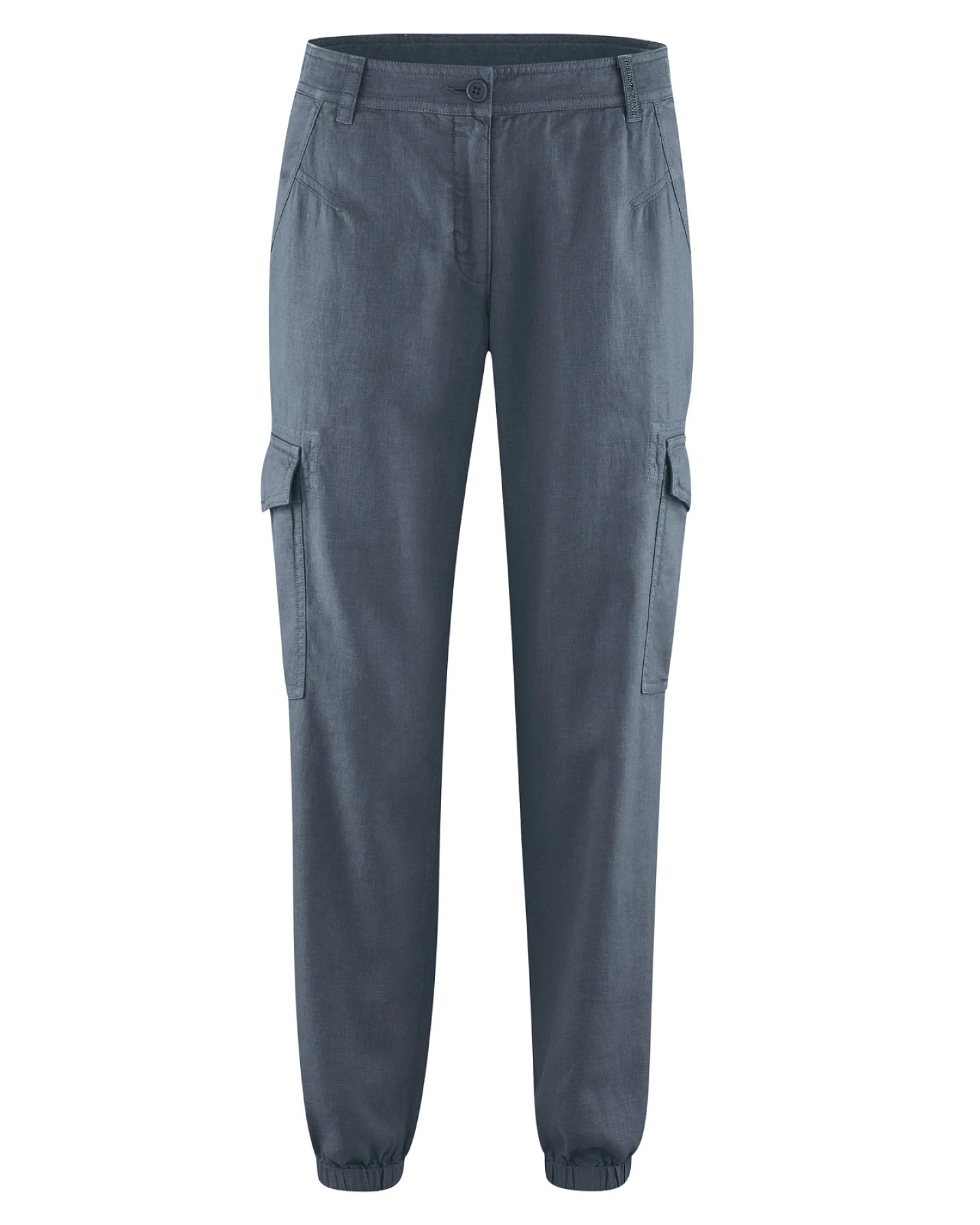 Hempage Damen vegan Sportliche Cargohose Dunkelgrau – Ansicht 2