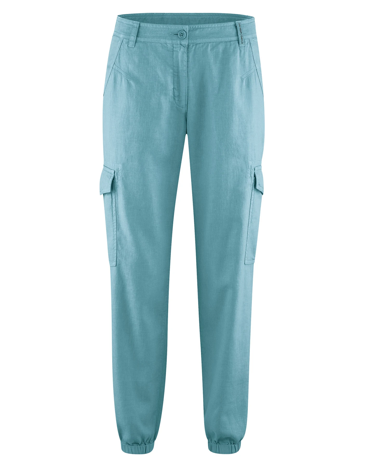 Hempage Damen vegan Cargohose Sporty Wave Blau – Ansicht 2