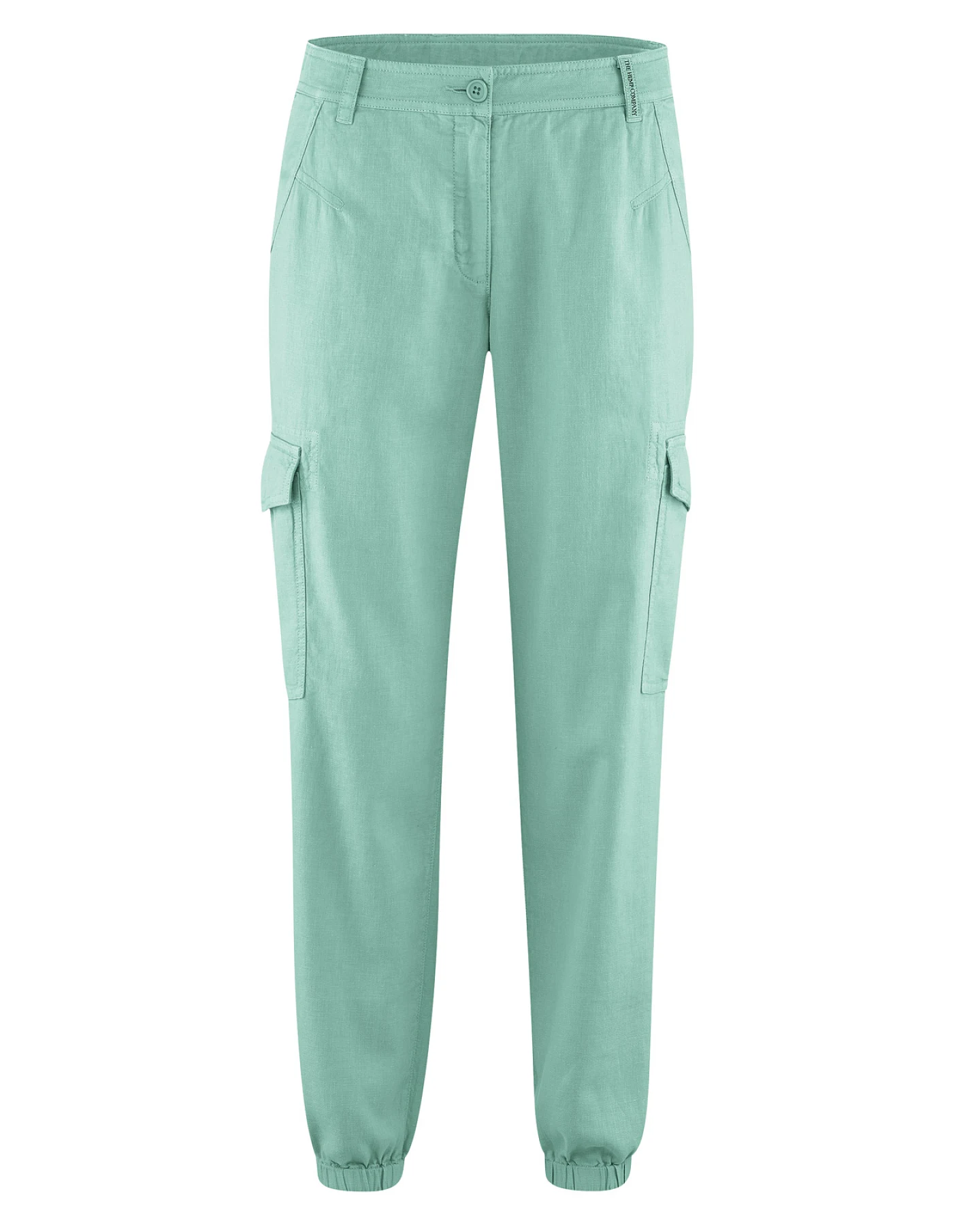 Hempage Damen vegan Cargohose Sporty Salbeigrün – Ansicht 2