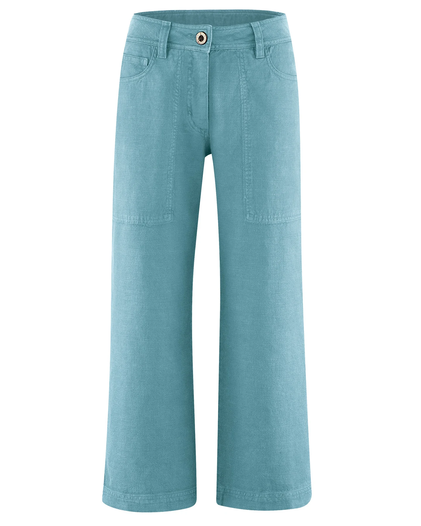 Hempage Damen vegan Culotte Modern Wave Blau – Ansicht 2