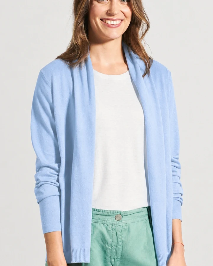 Hempage Damen vegan Leichte Wasserabweisende Strickjacke