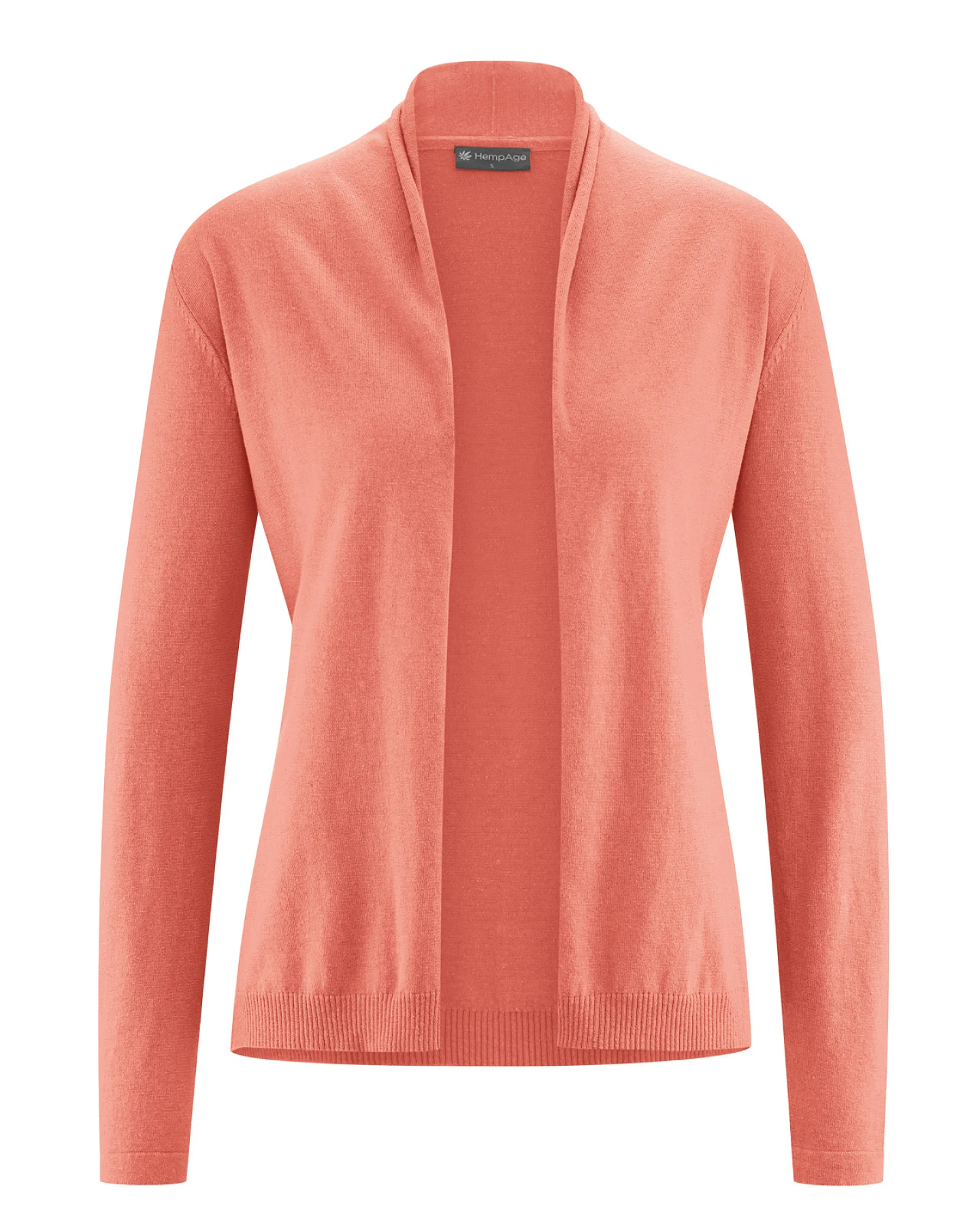 Hempage Damen vegan Leichte Strickjacke In Pfirsich – Ansicht 2
