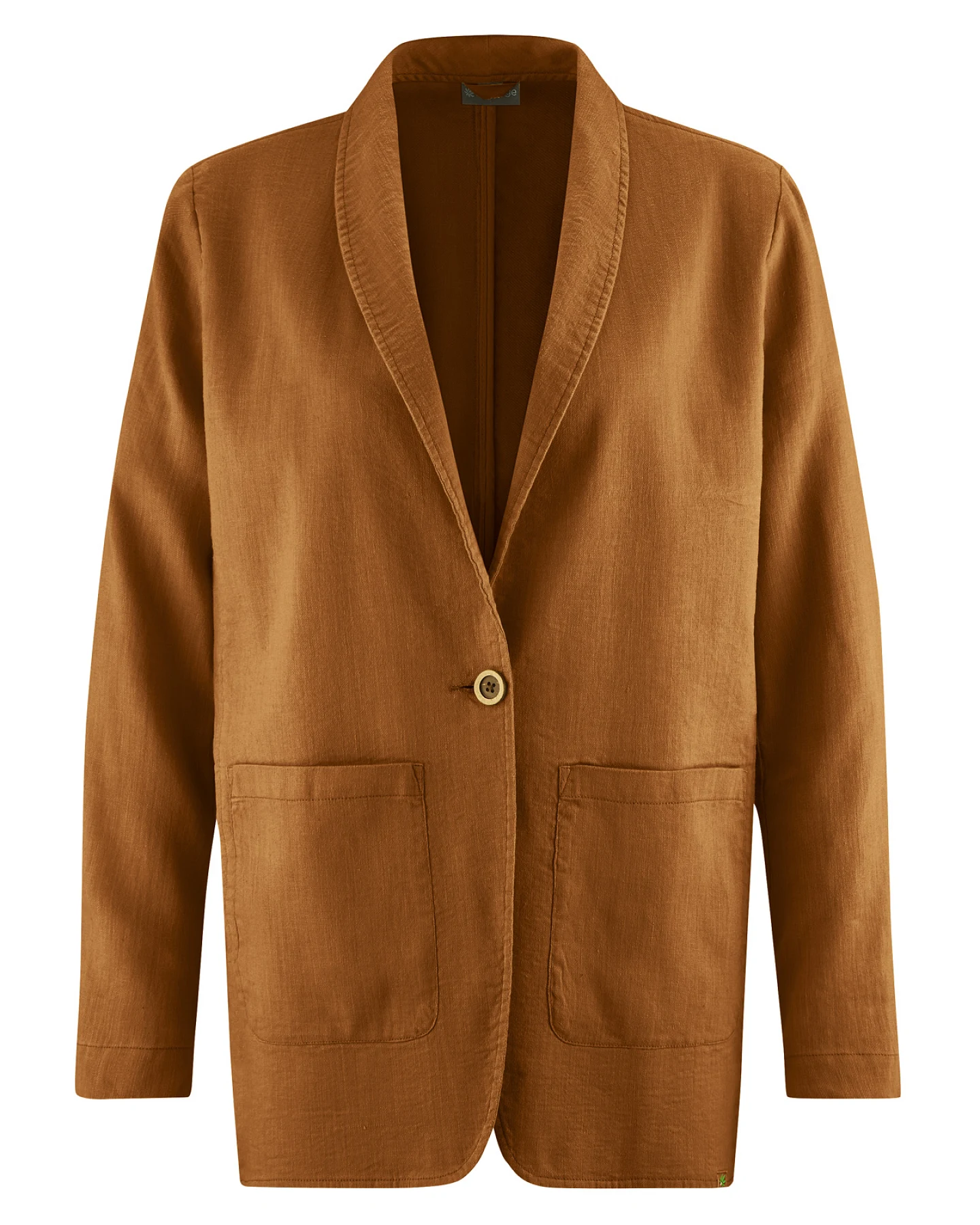 Hempage Damen vegan Oversized Blazer In Mandelform – Ansicht 2
