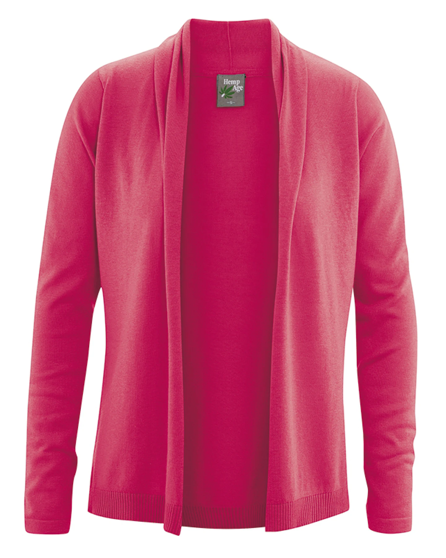 Hempage Damen vegan Leichte Strickjacke In Tomatenrot – Ansicht 2