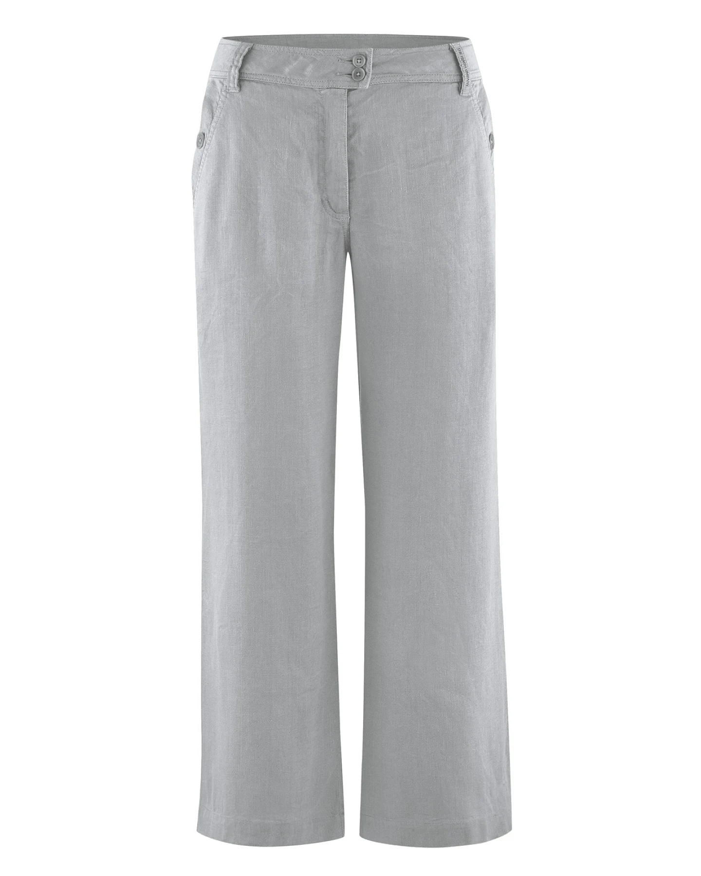Hempage Damen vegan Culotte Mit Hoher Leibhöhe 7/8 Länge Quarzgrau – Ansicht 2