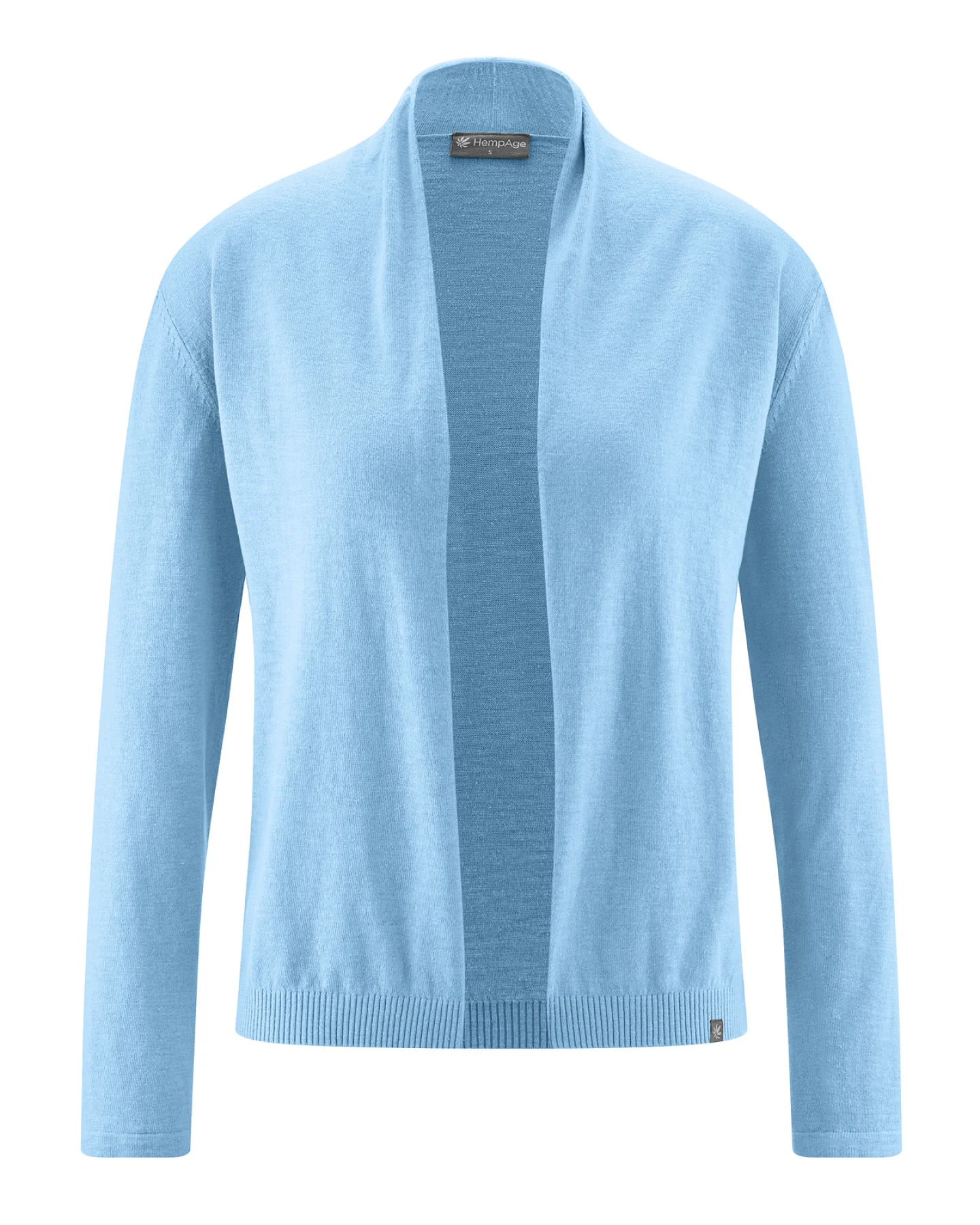 Hempage Damen vegan Strickjacke Mit Schalkragen Glacier – Ansicht 2