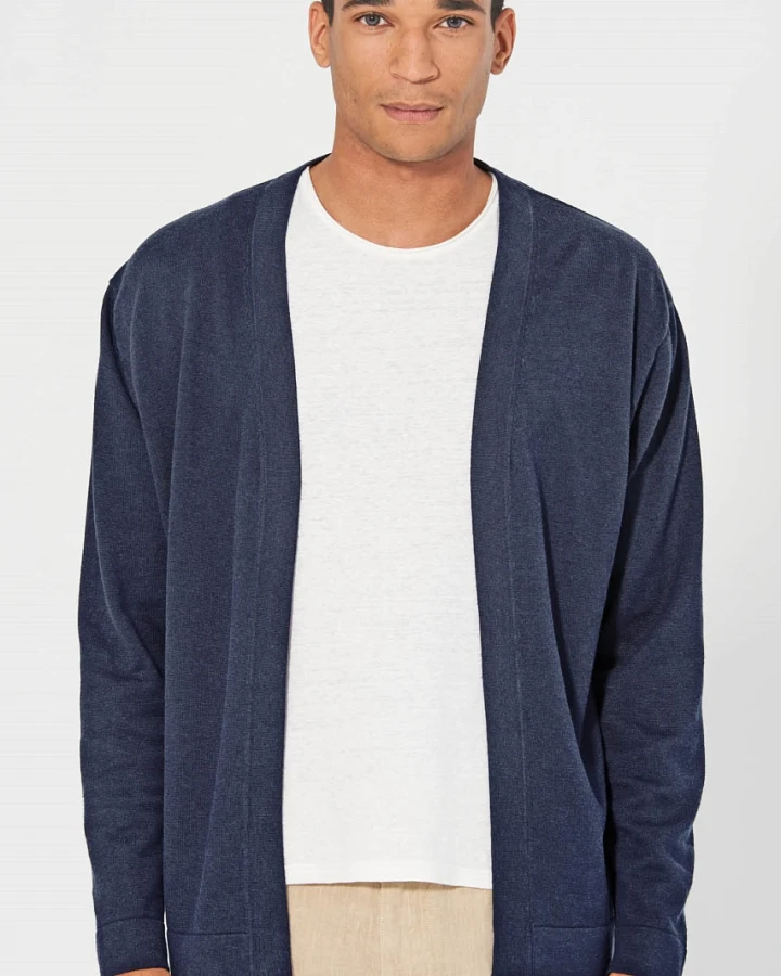 Hempage Herren vegan Jacke Timeless In Marineblau