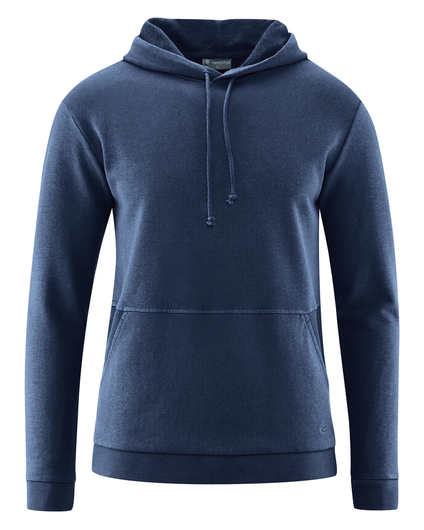 Hempage Herren vegan Hoodie Basic Marineblau – Ansicht 2