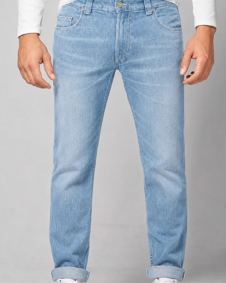 Hempage Herren vegan Jeans Aqua Blau