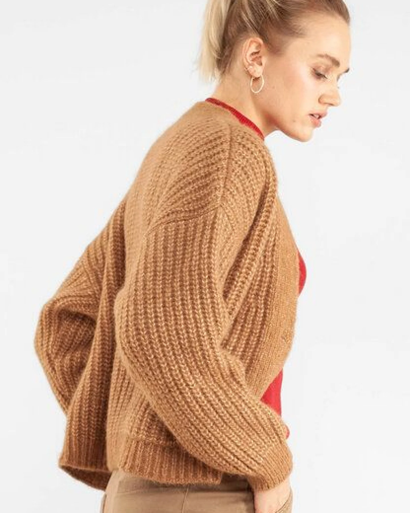 Alma & Lovis Cardigan im Grandpa-Style mit Alpaka – Ansicht 4