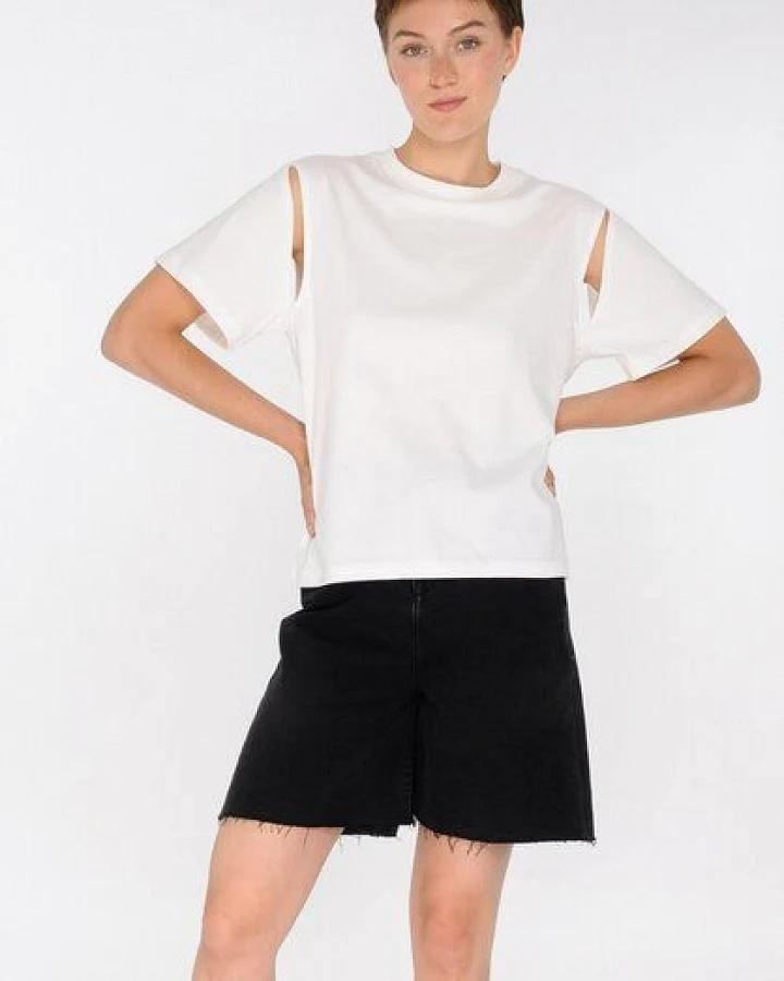 ThokkThokk Damen T-Shirt mit Cut-outs TT135 aus Bio-Baumwolle