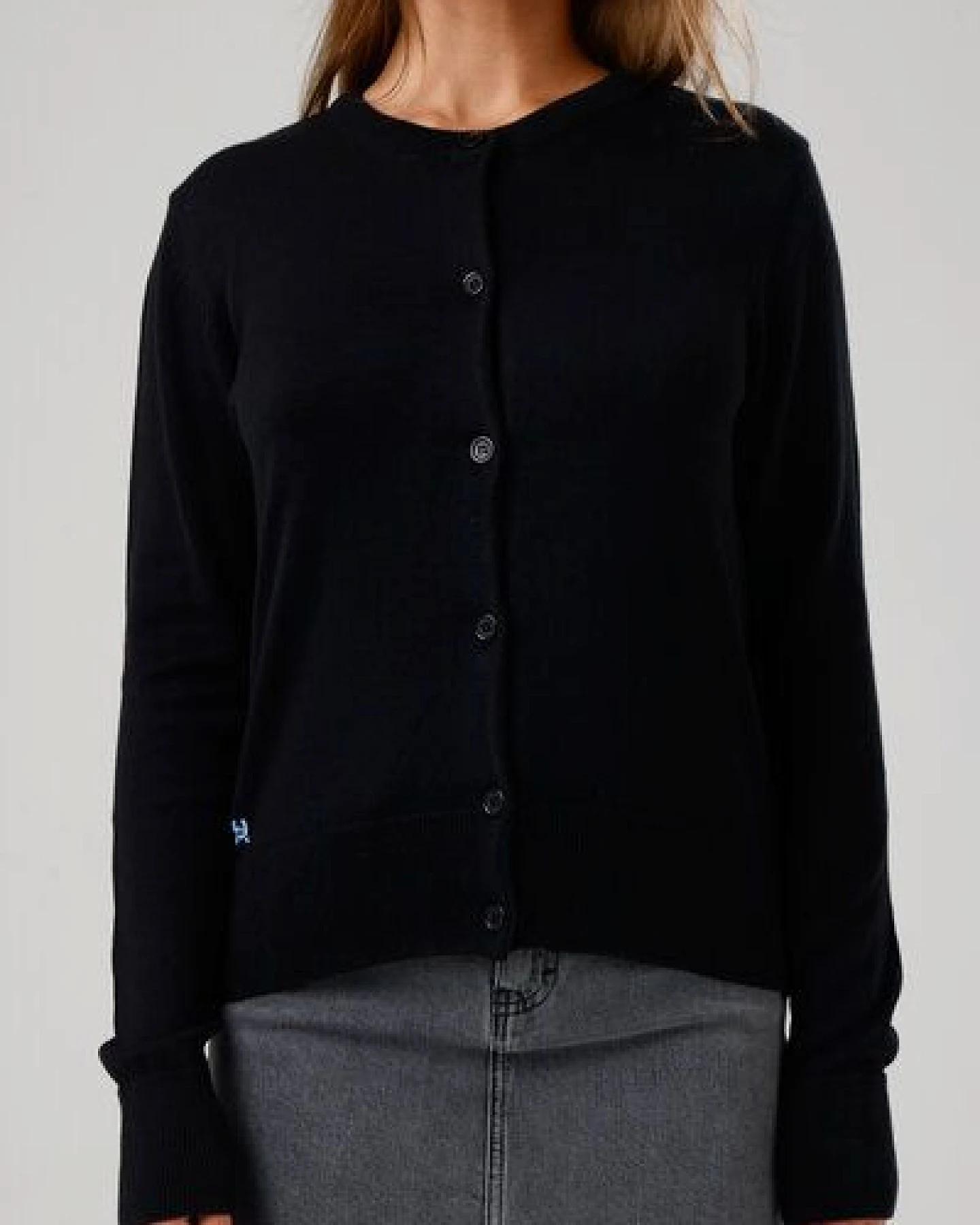 GORG Damen Strickjacke mit Rundhalsausschnitt – Ansicht 4