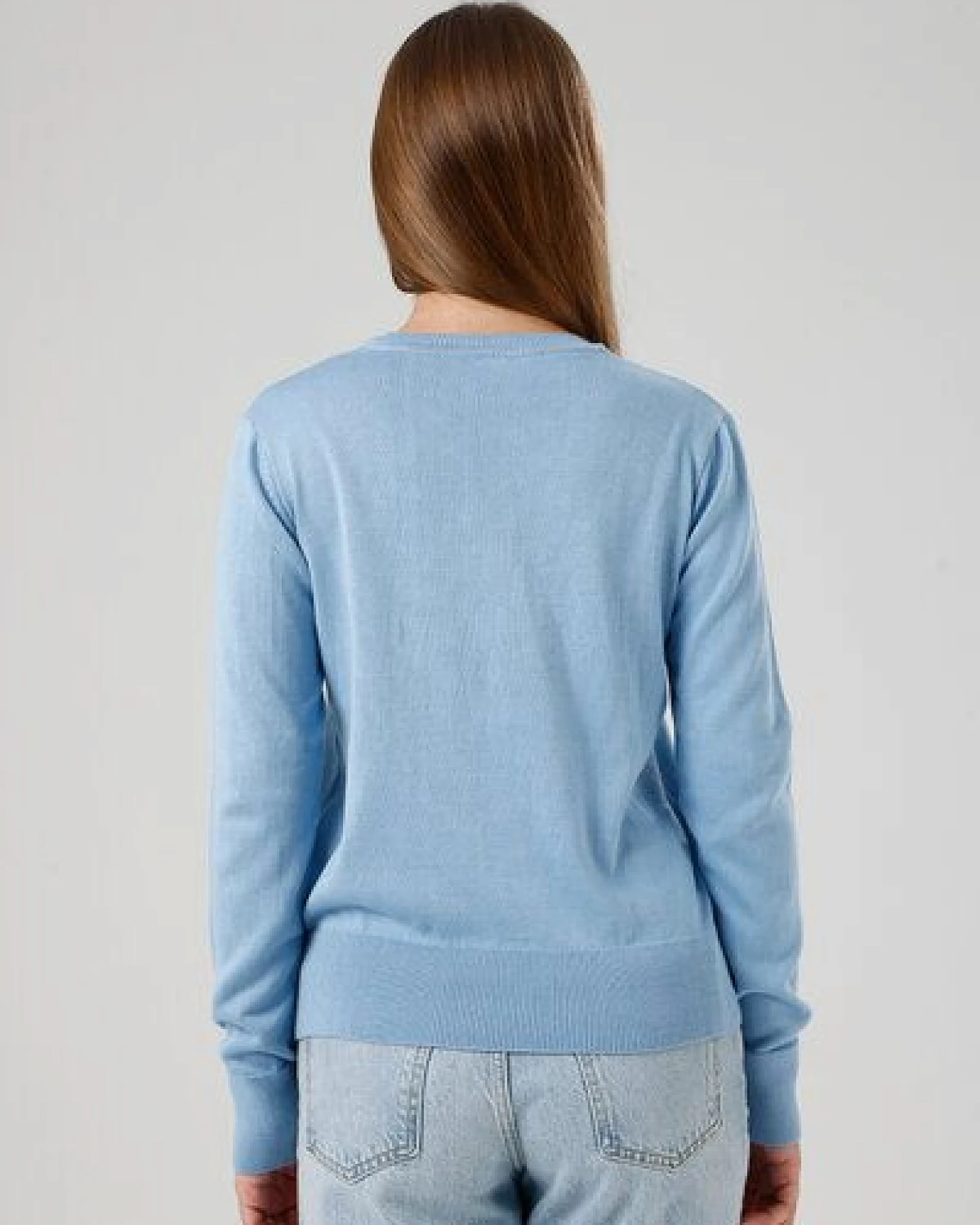 GORG Damen Strickpullover mit Rundhalsausschnitt – Ansicht 2