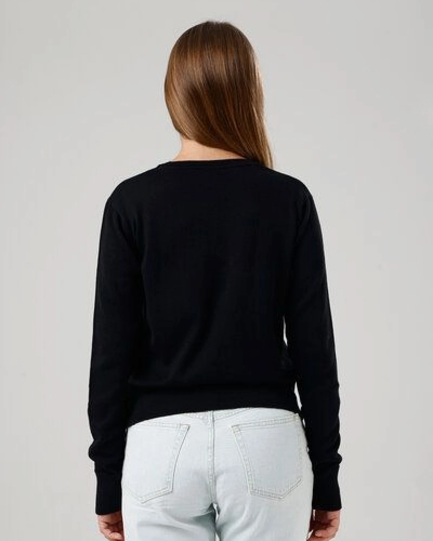 GORG Damen Strickpullover mit Rundhalsausschnitt – Ansicht 2