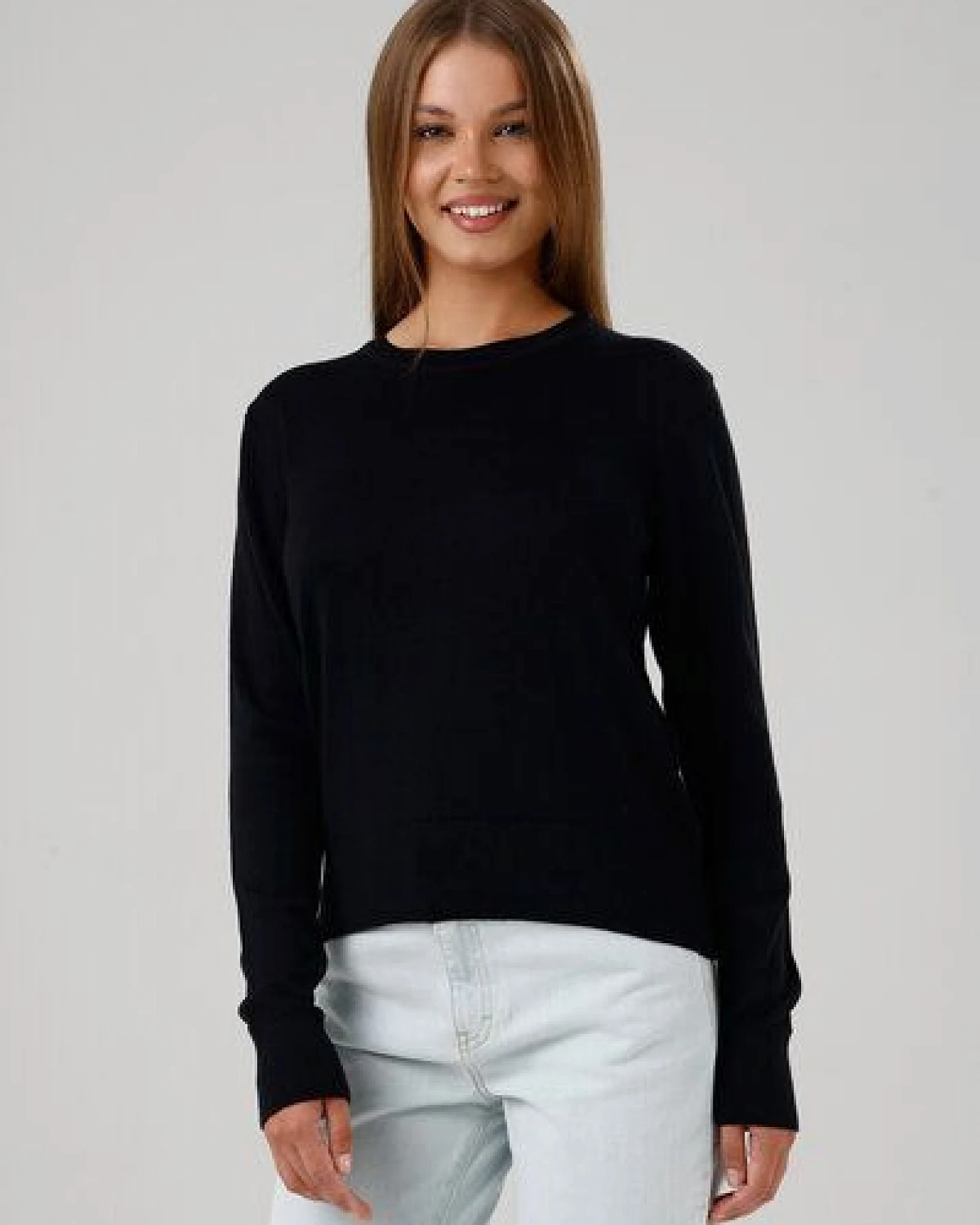 GORG Damen Strickpullover mit Rundhalsausschnitt – Ansicht 4