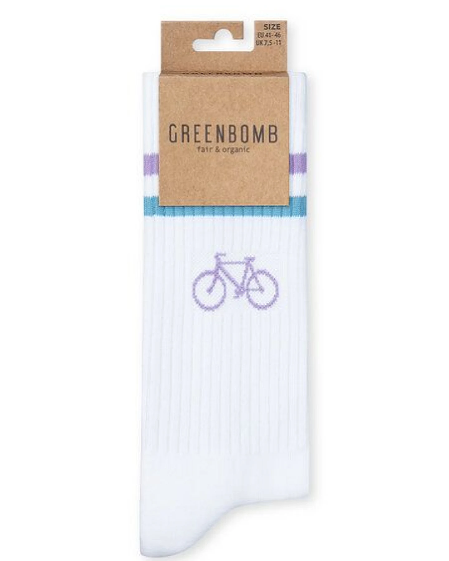 GREENBOMB Tennis-Socken Bike Pixel – Ansicht 2