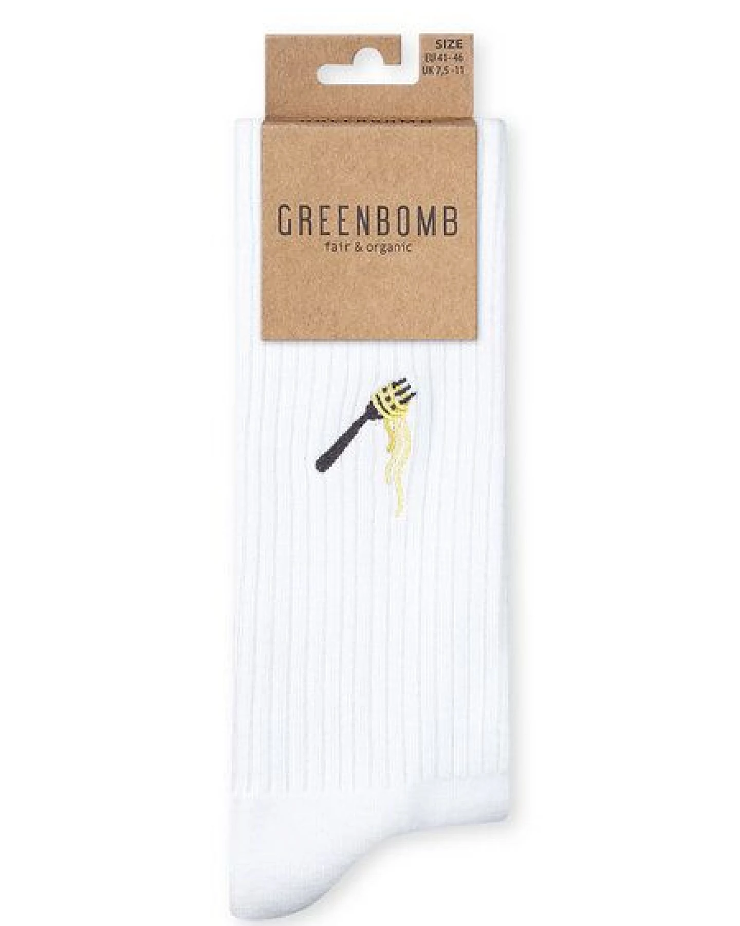 GREENBOMB Tennis-Socken Pasta Fork – Ansicht 2