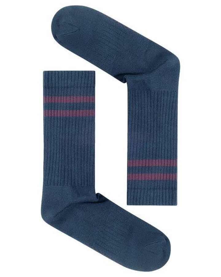 GREENBOMB Tennis-Socken Purple Stripes