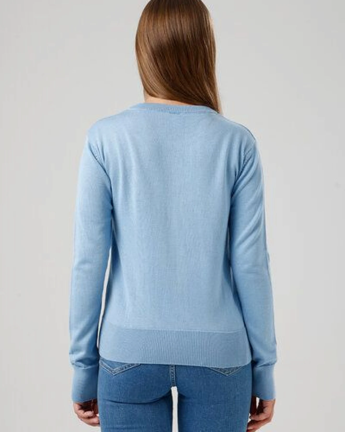 GORG Damen Strickjacke mit Rundhalsausschnitt – Ansicht 2