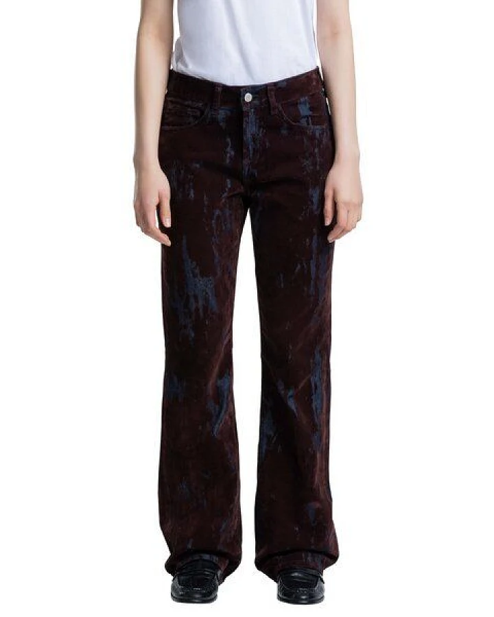 Produktseite: Kings Of Indigo Jeans Teruko - Mid Rise Flared - Fudge Larissa Flock