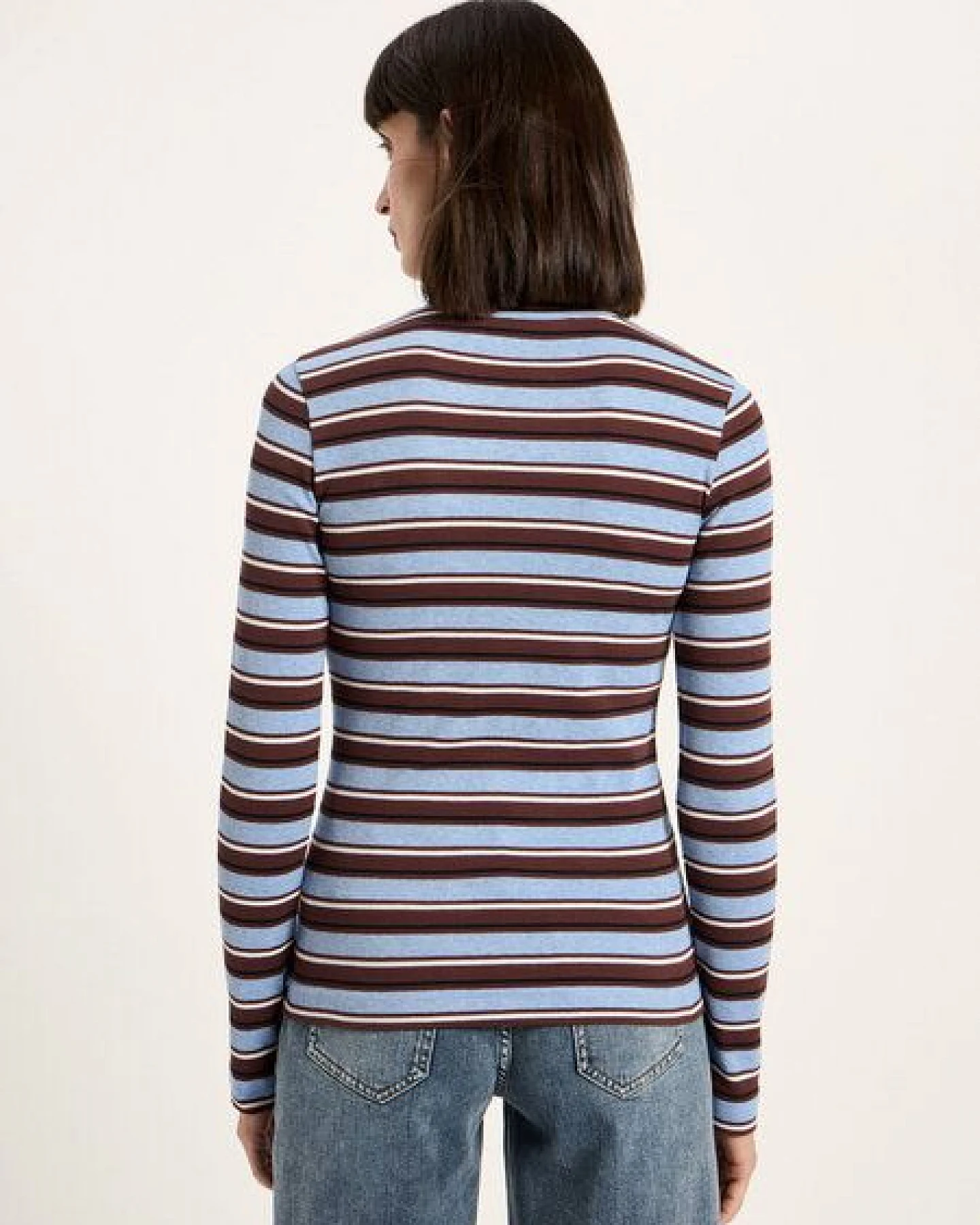LANIUS Streifen-Rollkragenshirt – Ansicht 3