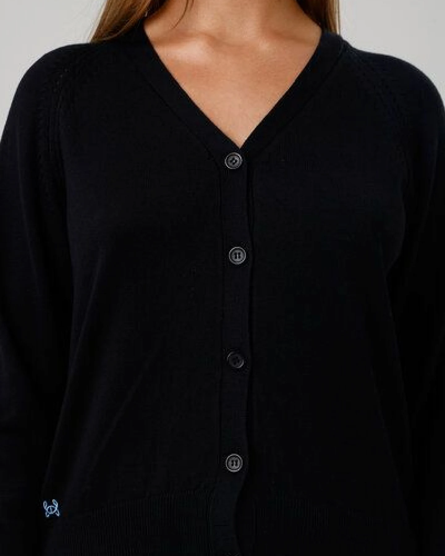GORG Damen Strickjacke mit V-Ausschnitt – Ansicht 3