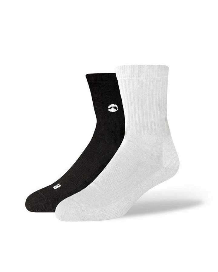 SOXN 2er-Pack BASIC SCHWARZ & WEISS / Quarter Socken / Prewashed