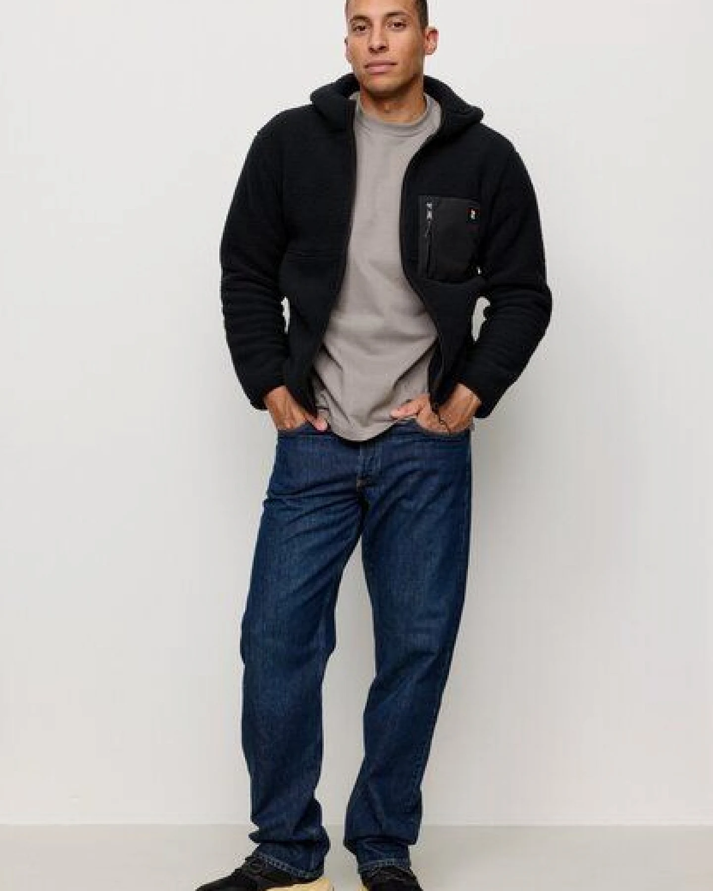Herren Fleecejacke aus recyceltem Polyester - SEDUM - recolution – Ansicht 2