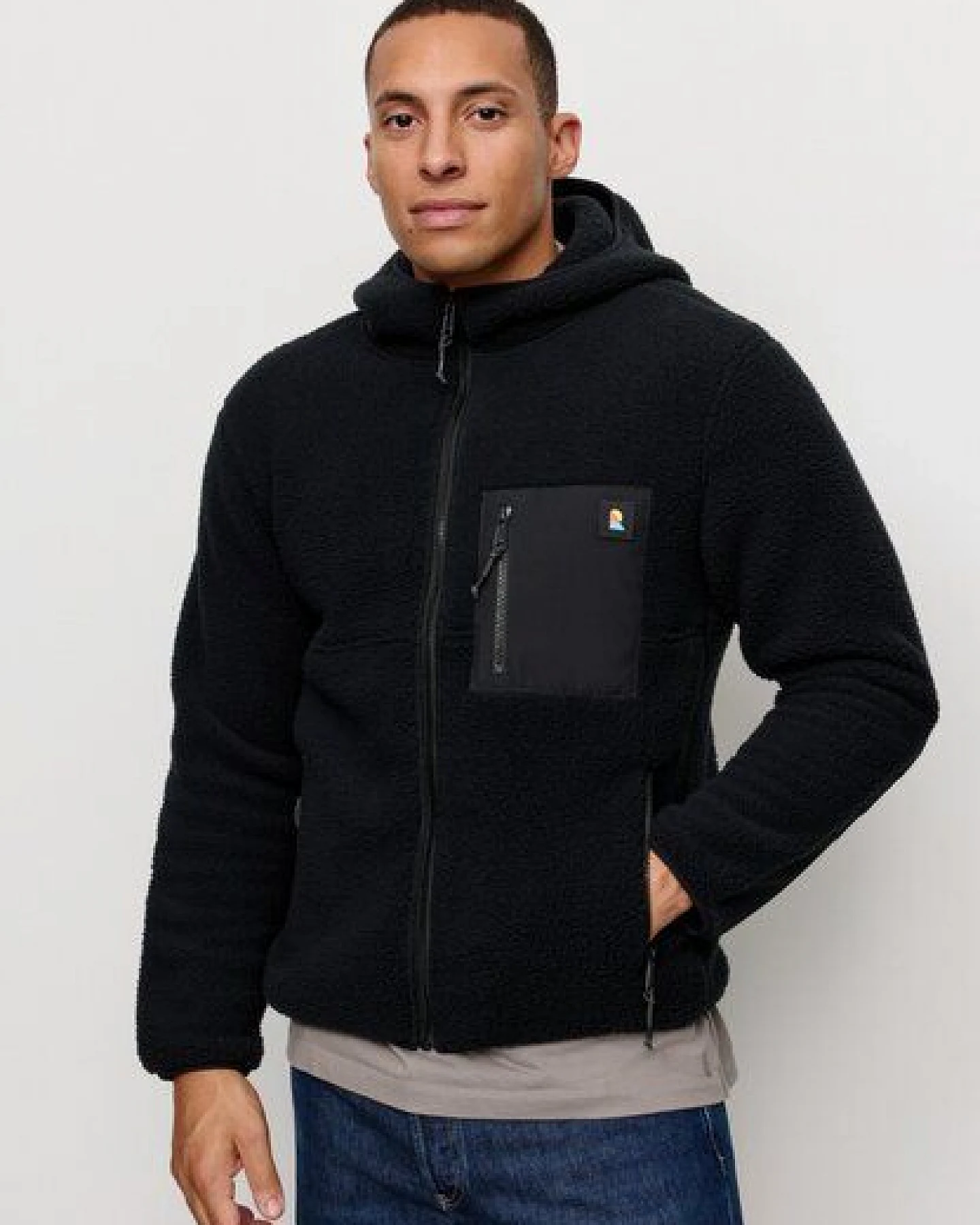 Herren Fleecejacke aus recyceltem Polyester - SEDUM - recolution – Ansicht 3