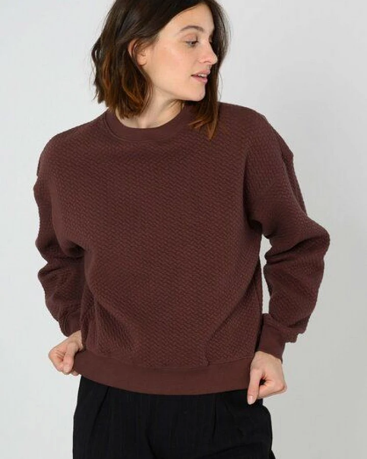 ThokkThokk Damen Sweatshirt TT1022 Structured aus Bio-Baumwolle