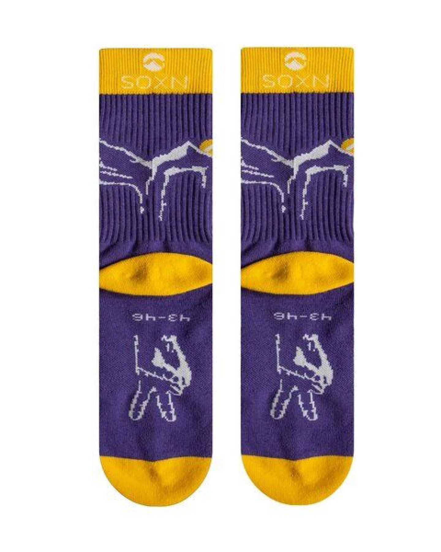 SOXN 2er-Pack OUTDOOR / Wandersocken & Surf Socken / Bio-Baumwolle – Ansicht 2