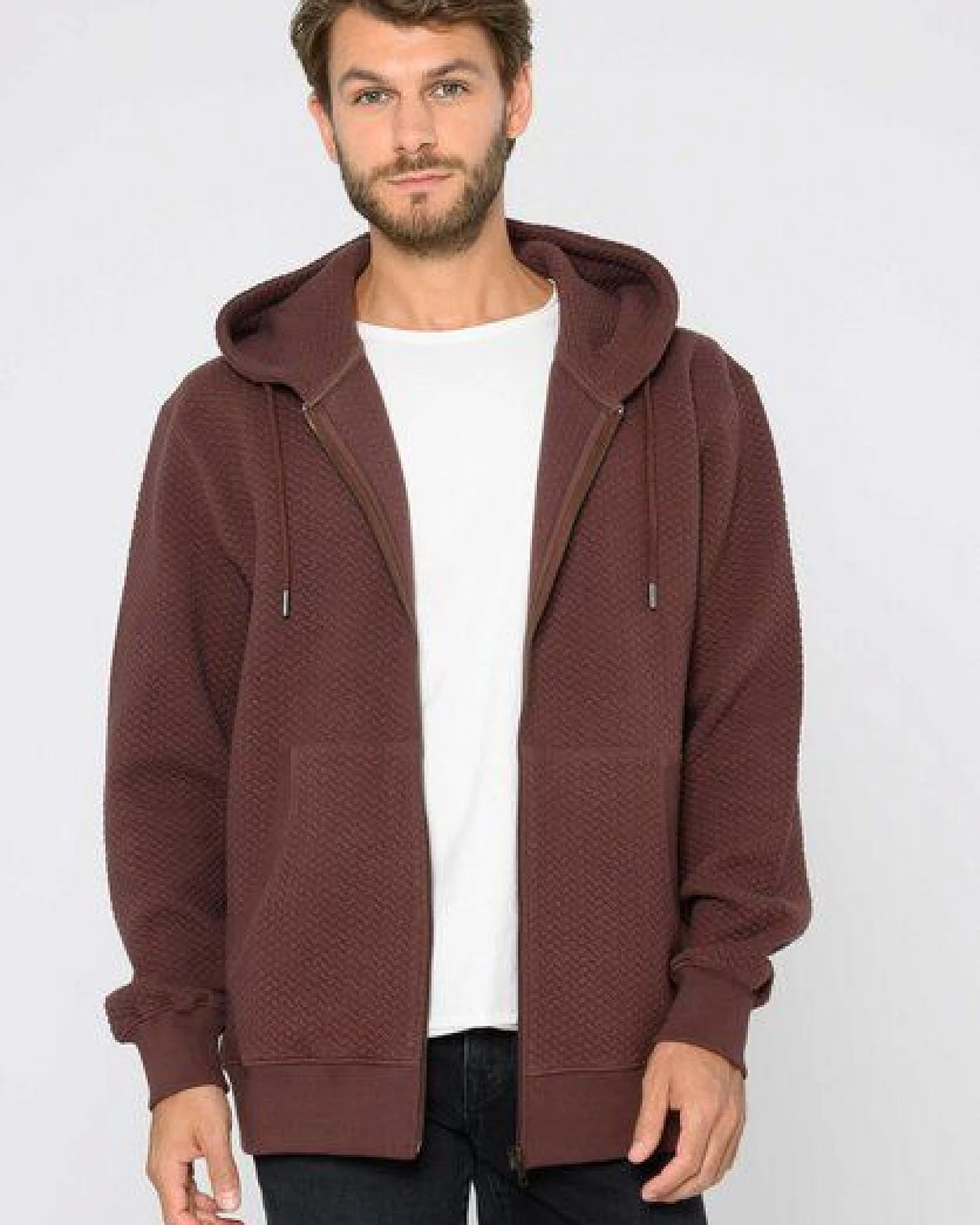 ThokkThokk Herren Zip Hoodie TT1040 Structured aus Bio-Baumwolle – Ansicht 2