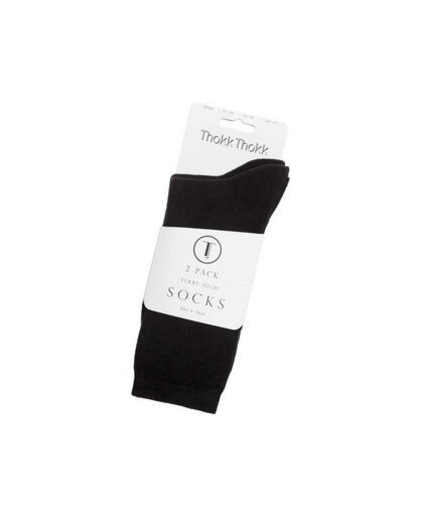 ThokkThokk Unisex Warme Socken hoch 2er-Pack aus Bio-Baumwolle – Ansicht 3