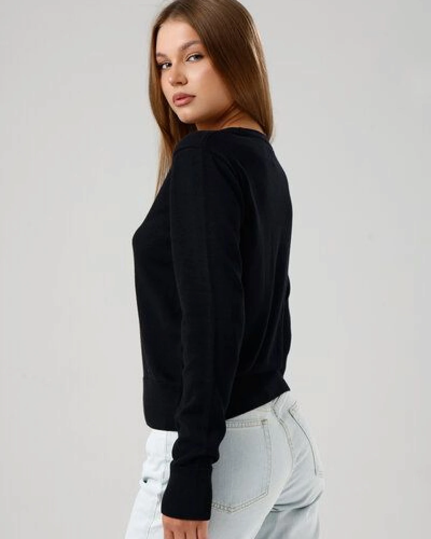 GORG Damen Strickpullover mit Rundhalsausschnitt – Ansicht 4