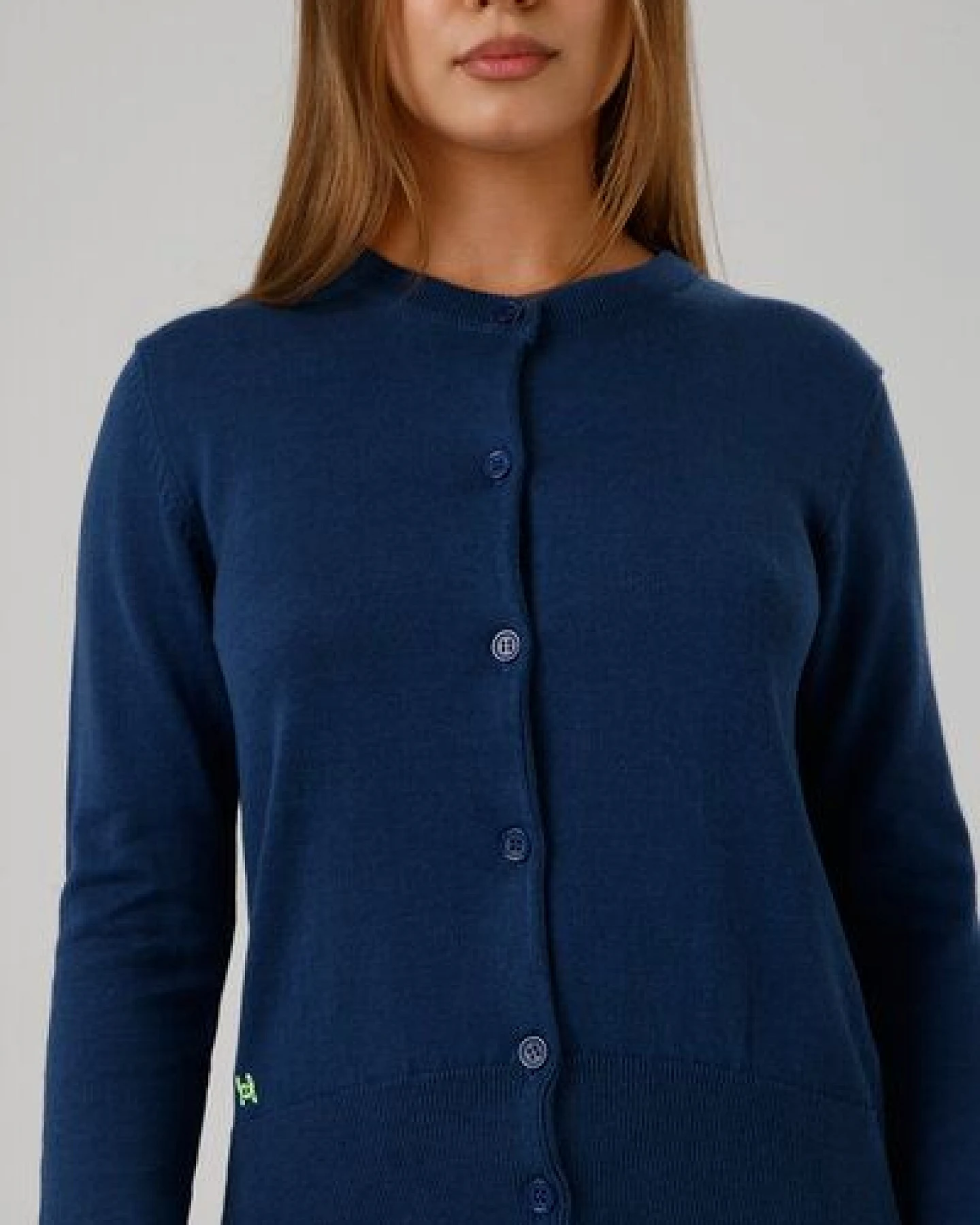 GORG Damen Strickjacke mit Rundhalsausschnitt – Ansicht 4