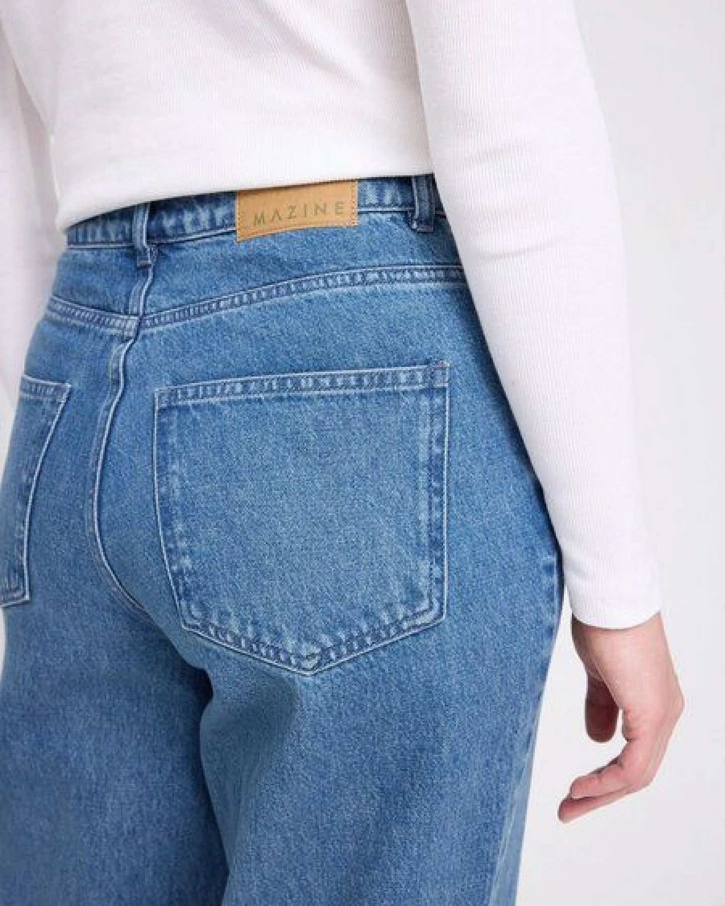 Mazine Damen Jeans im Wide Leg-Style aus 100% Bio-Baumwolle – Ansicht 3