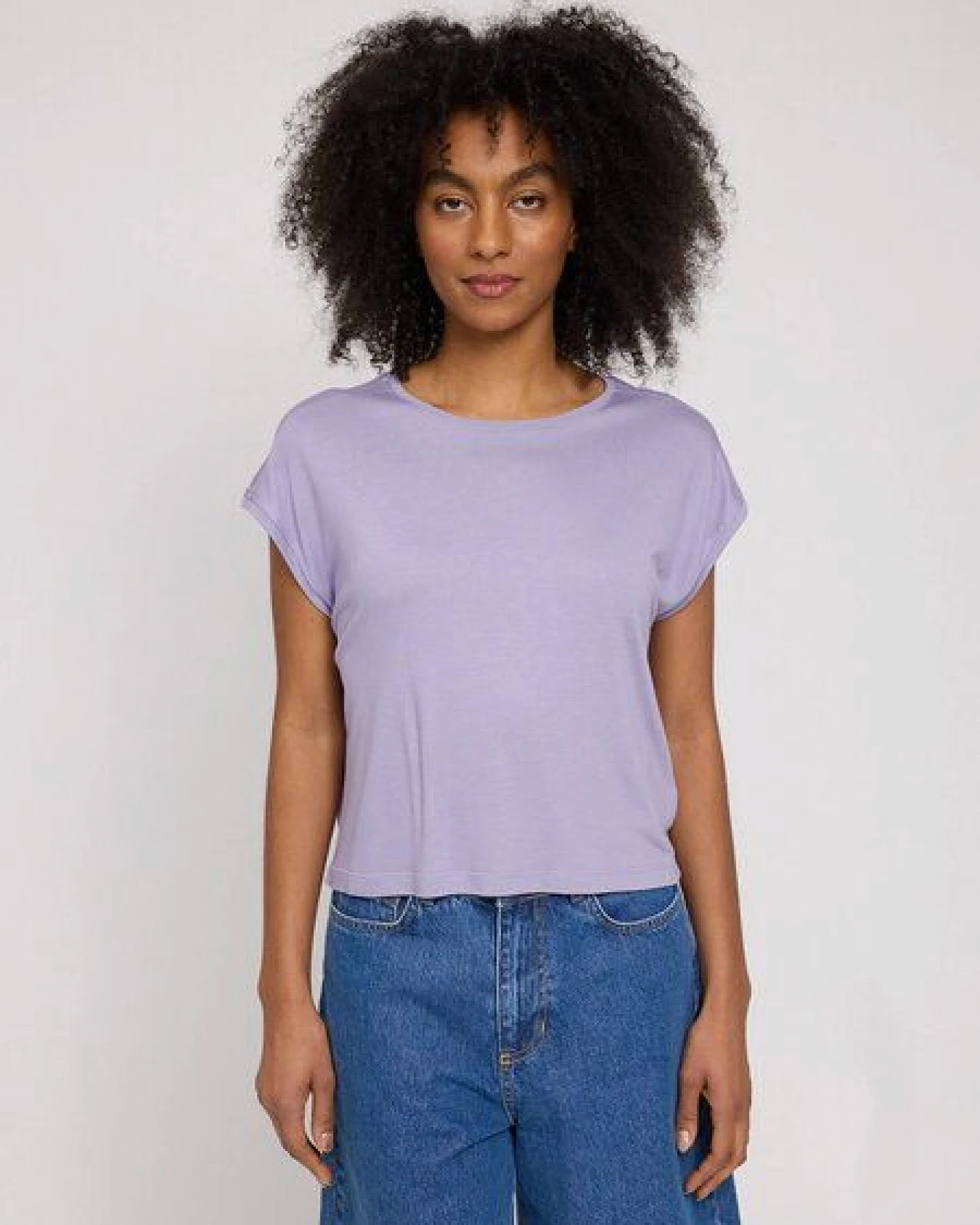 Mazine Cropped Viscose T-Shirt - aus Ecovero – Ansicht 2