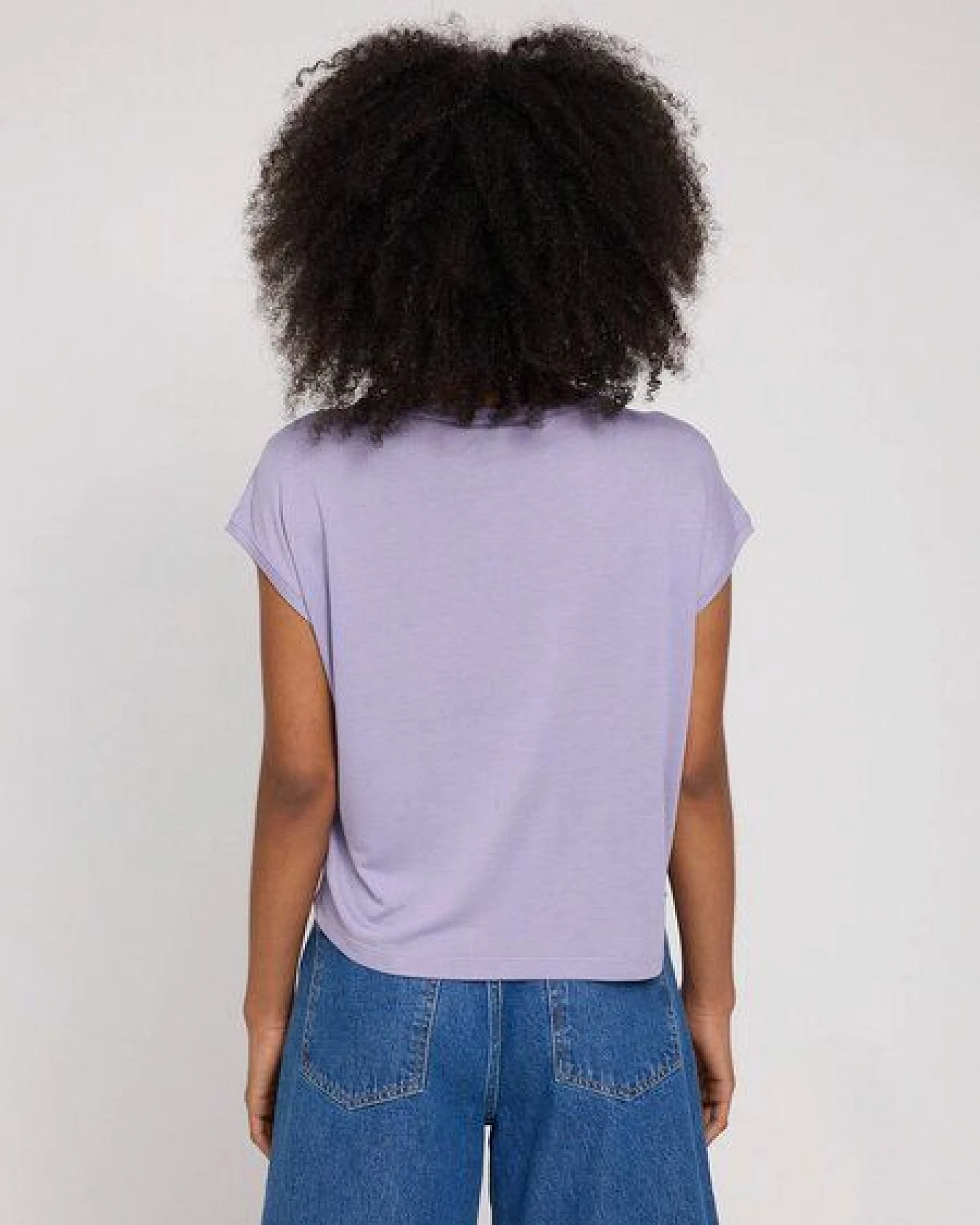 Mazine Cropped Viscose T-Shirt - aus Ecovero – Ansicht 4