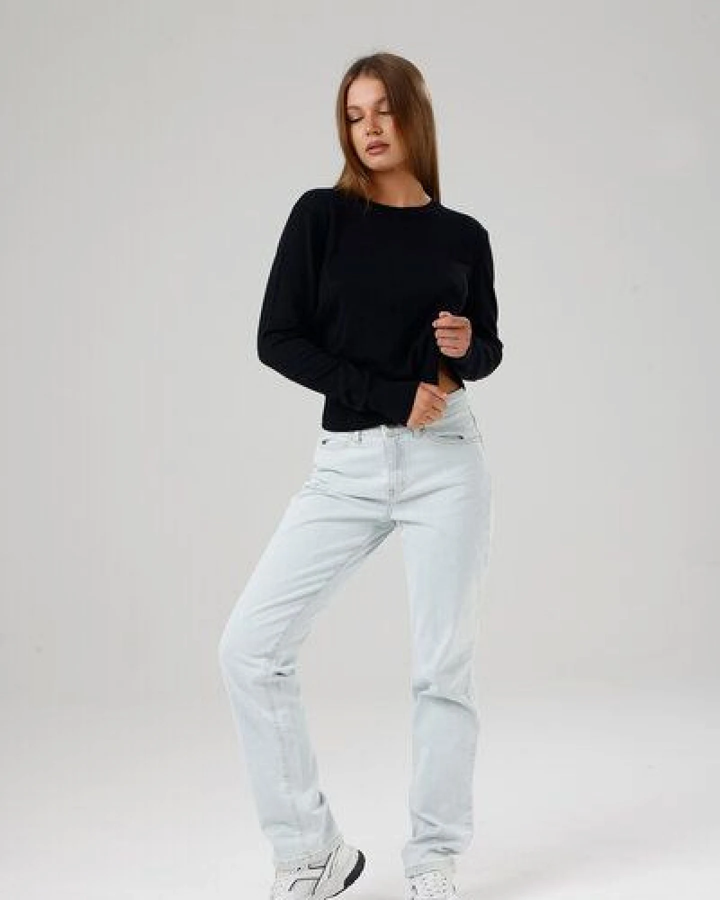 GORG Damen Strickpullover mit Rundhalsausschnitt – Ansicht 4