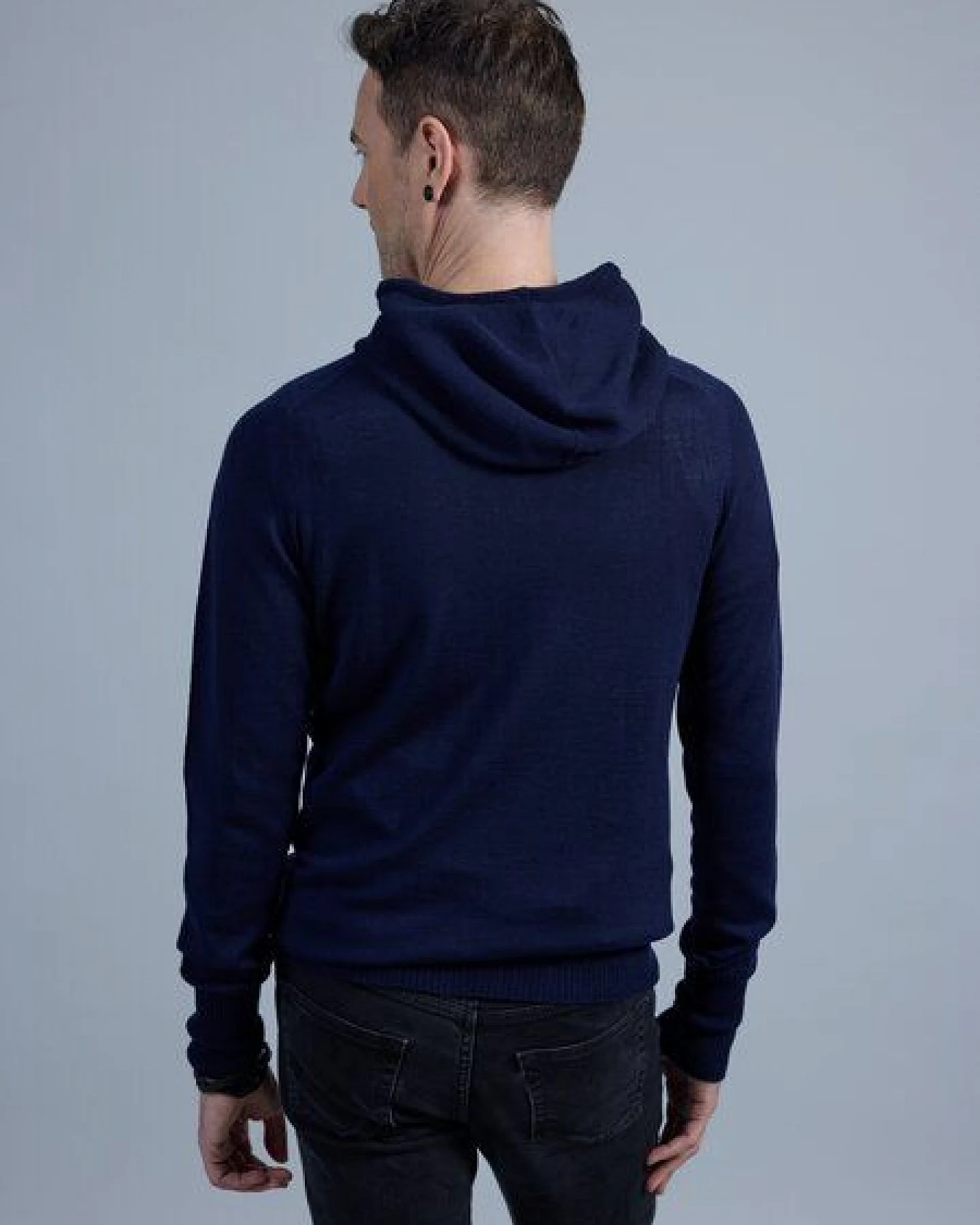 Susan's Fashion Hoodie Charlie für Männer aus Biomerinowolle – Ansicht 4