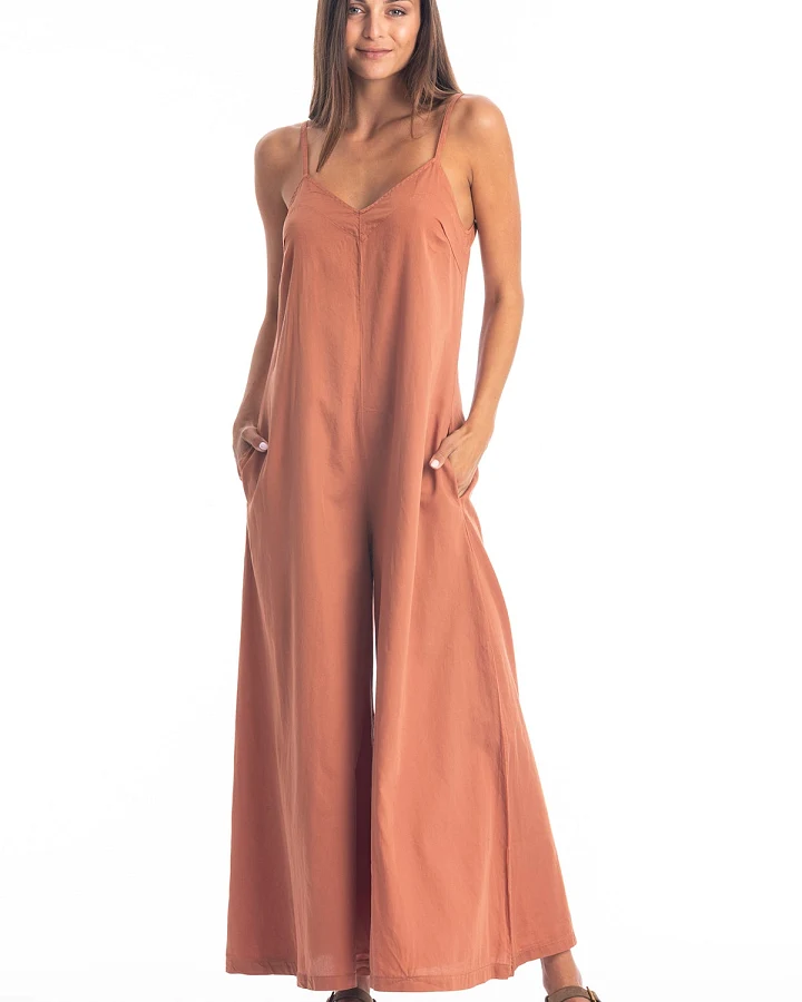 RAVENS VIEW IBIZA Damen vegan Jumpsuit Kiera Bronze