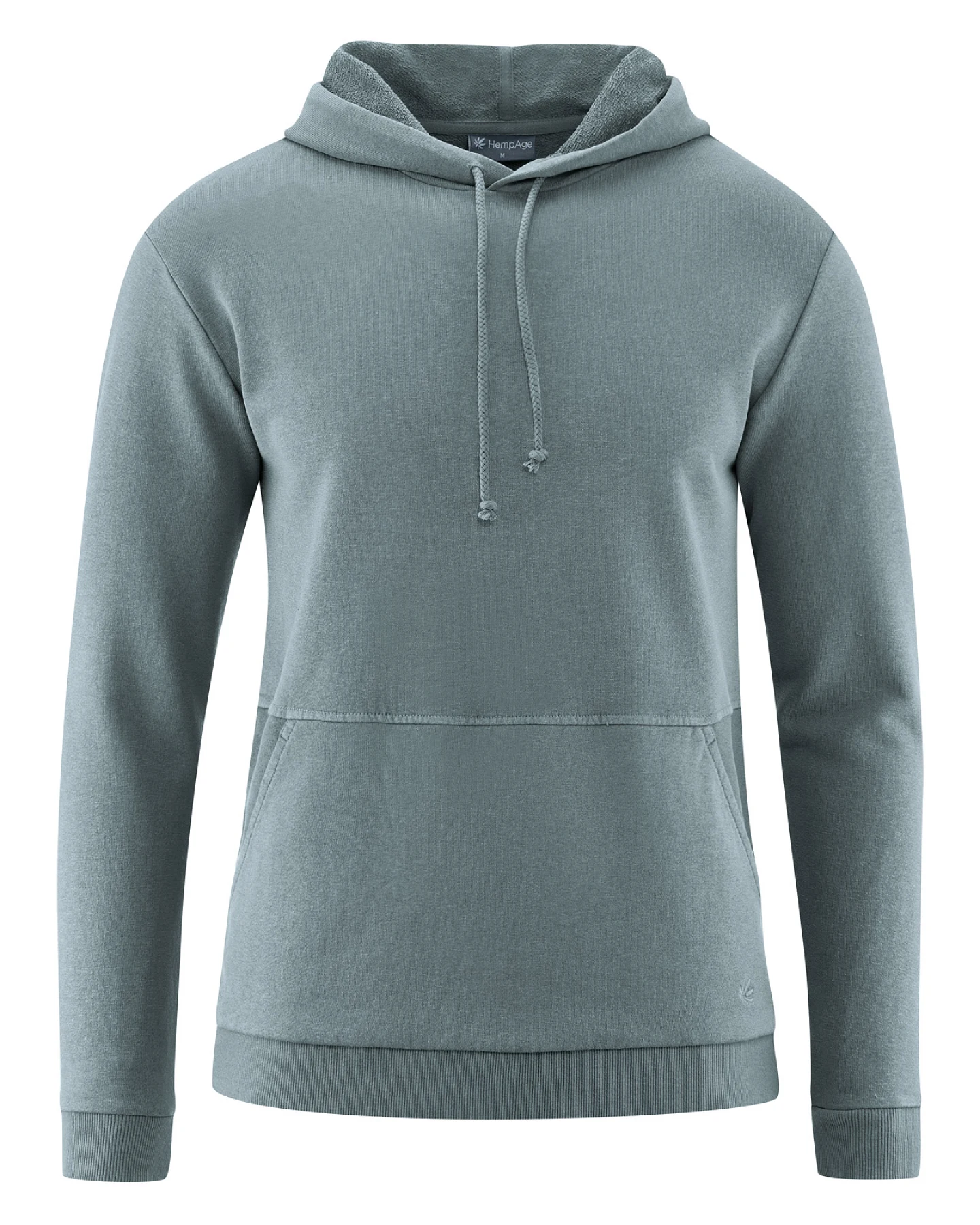 Hempage Herren vegan Hoodie Basic Titanium – Ansicht 2