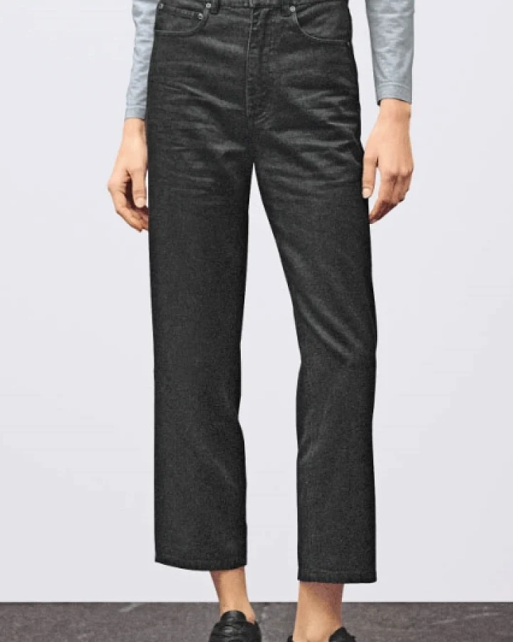 Hempage Damen vegan Jeans Aus Schwarzem Denim